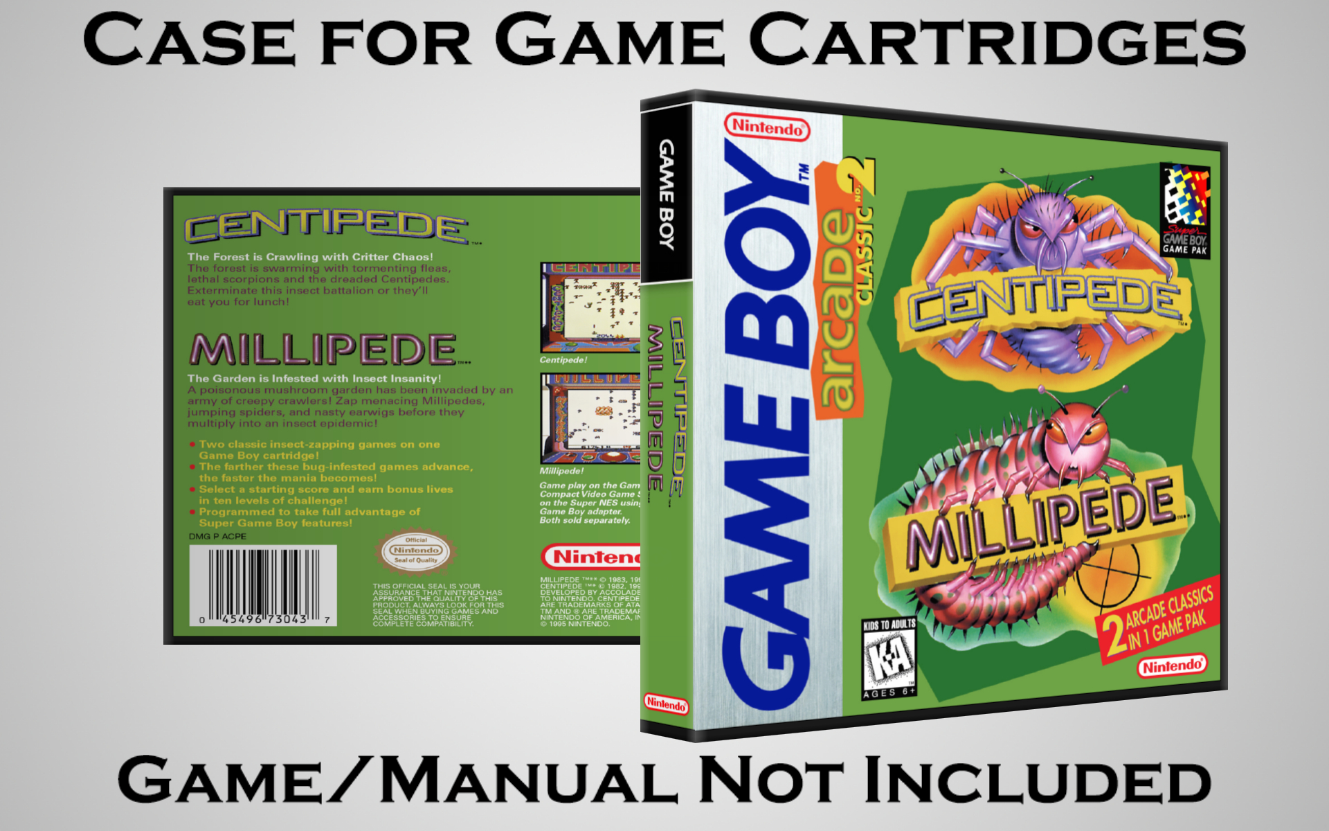 Protective Display Case for Game Boy/Gameboy Color Cartridges - NO GAME/MANUAL - Picture 11 of 249