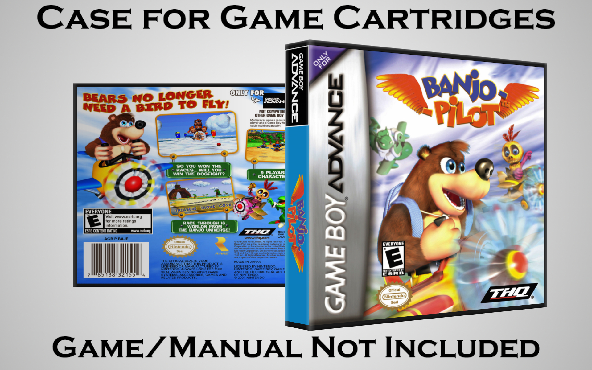 Protective Display Case for Game Boy Advance Cartridges - NO GAME/MANUAL - Picture 8 of 249