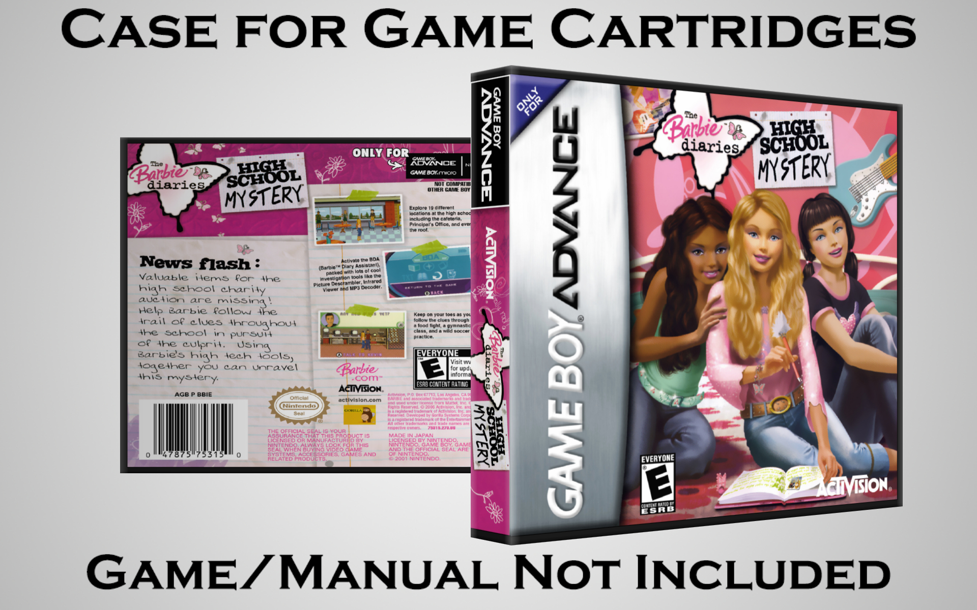 Protective Display Case for Game Boy Advance Cartridges - NO GAME/MANUAL - Picture 11 of 249
