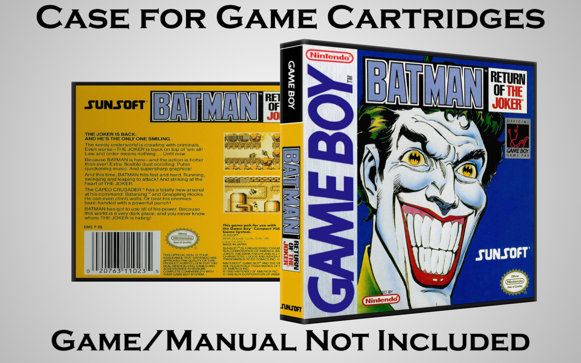 Protective Display Case for Game Boy/Gameboy Color Cartridges - NO GAME/MANUAL - Picture 17 of 249