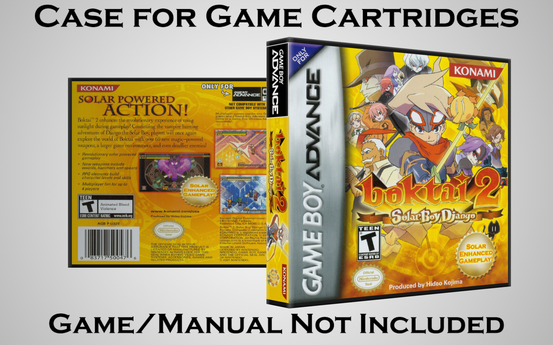 Protective Display Case for Game Boy Advance Cartridges - NO GAME/MANUAL - Picture 13 of 249