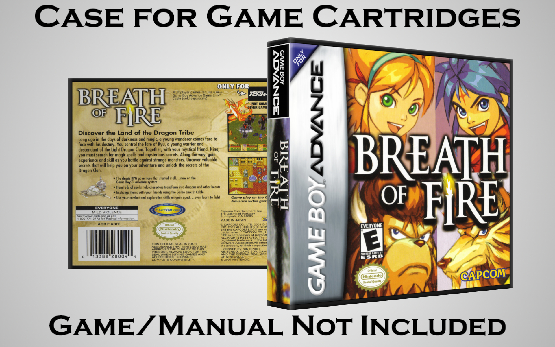 Protective Display Case for Game Boy Advance Cartridges - NO GAME/MANUAL - Picture 19 of 249
