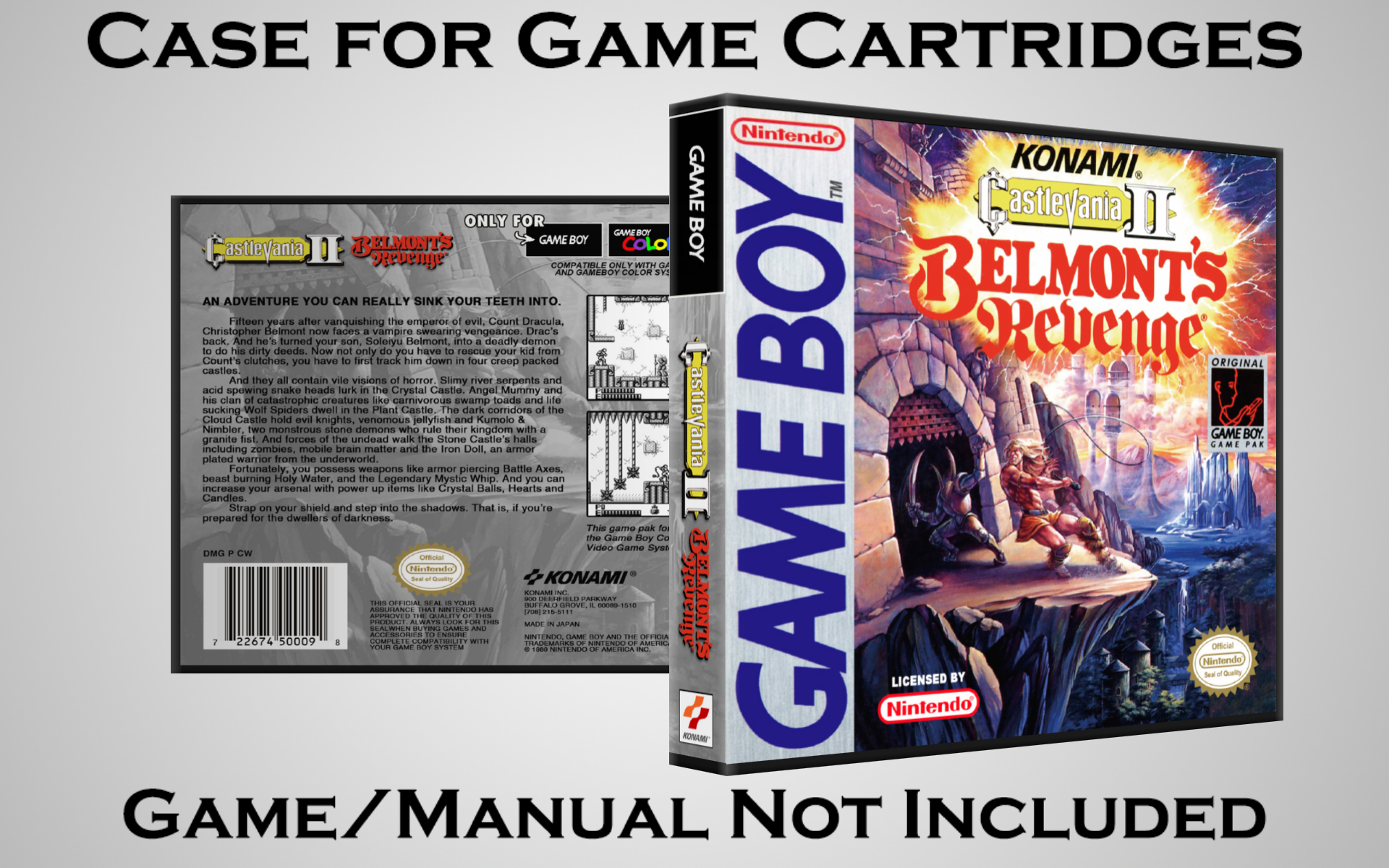 Protective Display Case for Game Boy/Gameboy Color Cartridges - NO GAME/MANUAL - Picture 37 of 249