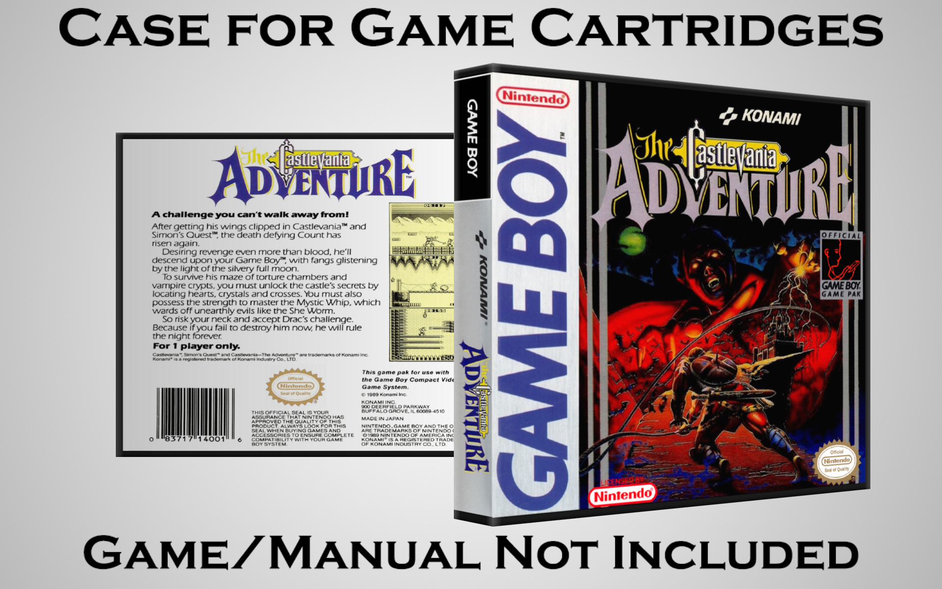 Protective Display Case for Game Boy/Gameboy Color Cartridges - NO GAME/MANUAL - Picture 36 of 249