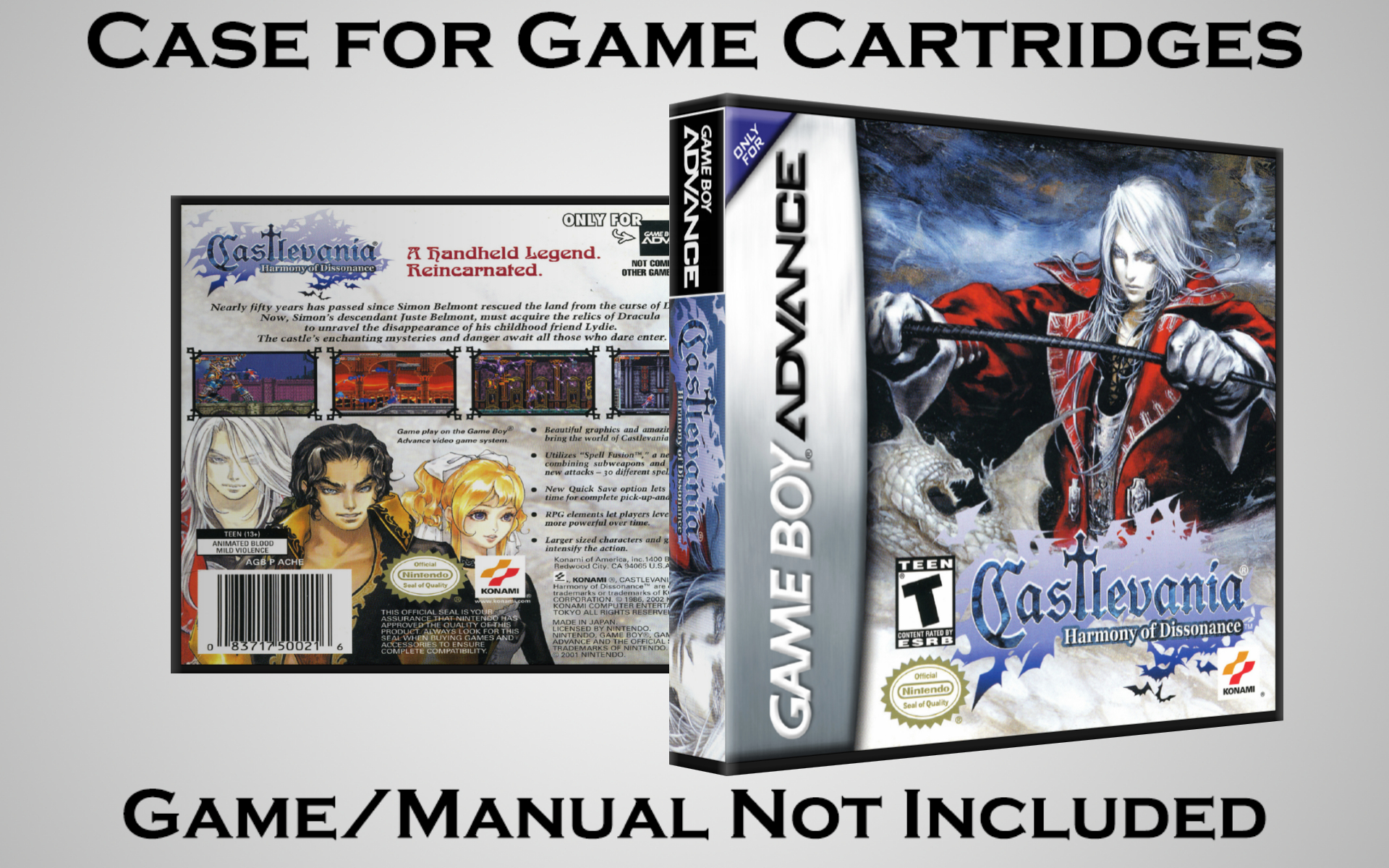 Protective Display Case for Game Boy Advance Cartridges - NO GAME/MANUAL - Picture 29 of 249