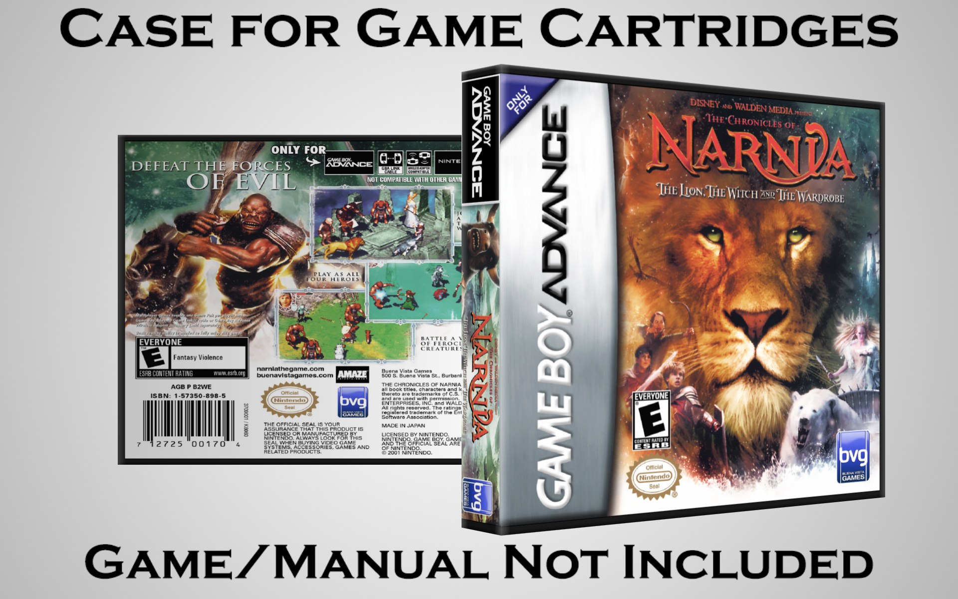 Protective Display Case for Game Boy Advance Cartridges - NO GAME/MANUAL - Picture 30 of 249