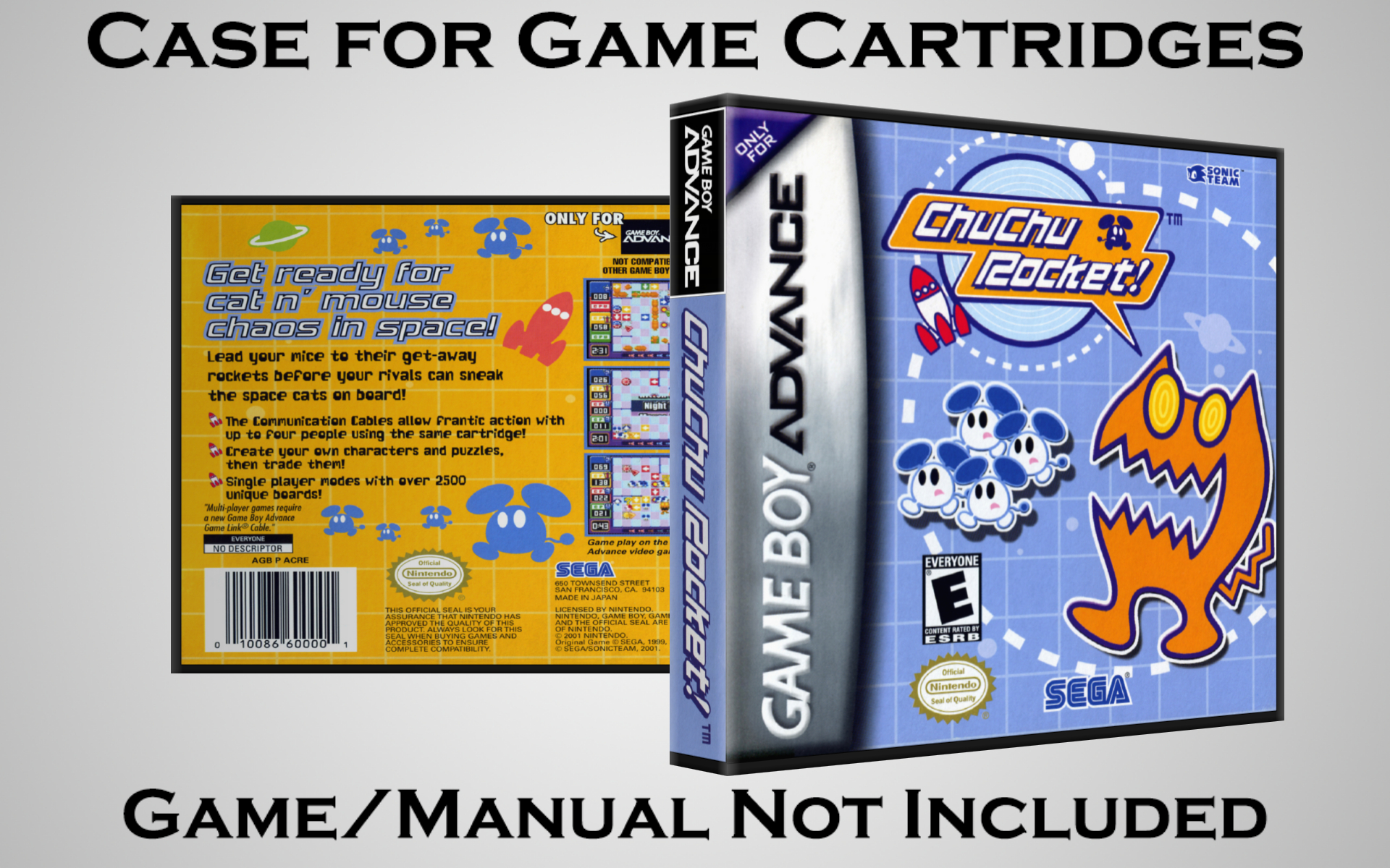 Protective Display Case for Game Boy Advance Cartridges - NO GAME/MANUAL - Picture 31 of 249