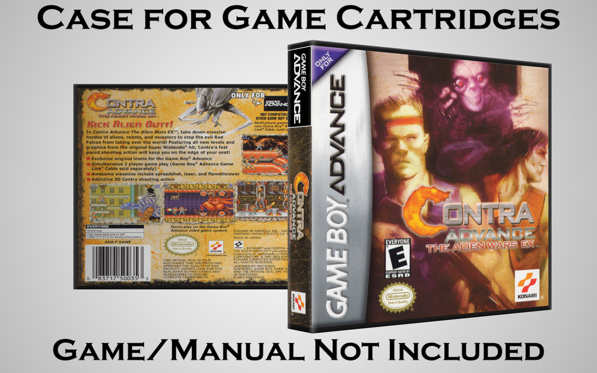 Protective Display Case for Game Boy Advance Cartridges - NO GAME/MANUAL - Picture 33 of 249