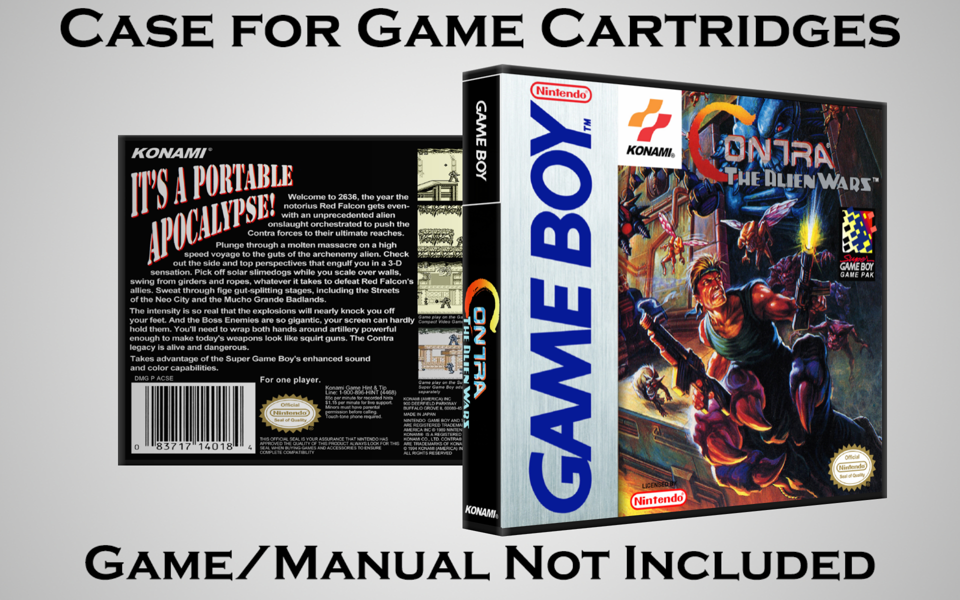 Protective Display Case for Game Boy/Gameboy Color Cartridges - NO GAME/MANUAL - Picture 41 of 249