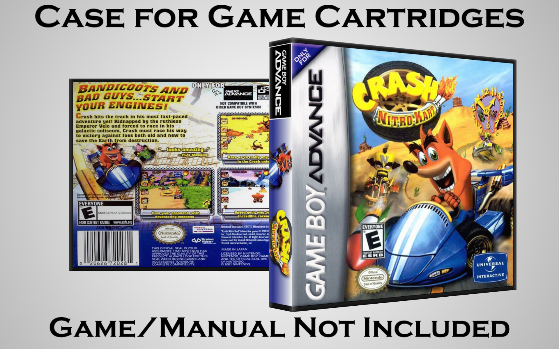 Protective Display Case for Game Boy Advance Cartridges - NO GAME/MANUAL - Picture 37 of 249