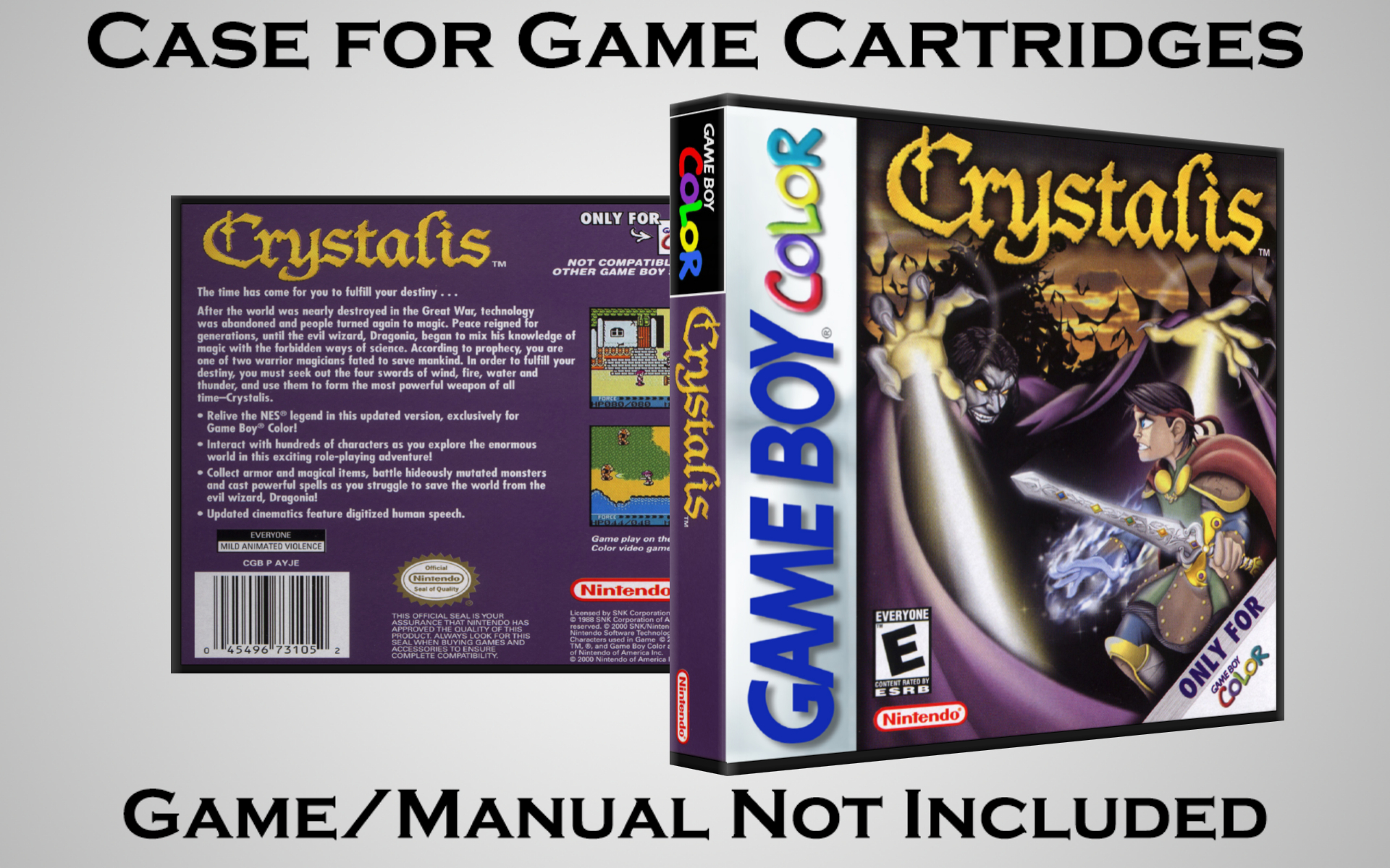 Protective Display Case for Game Boy/Gameboy Color Cartridges - NO GAME/MANUAL - Picture 42 of 249
