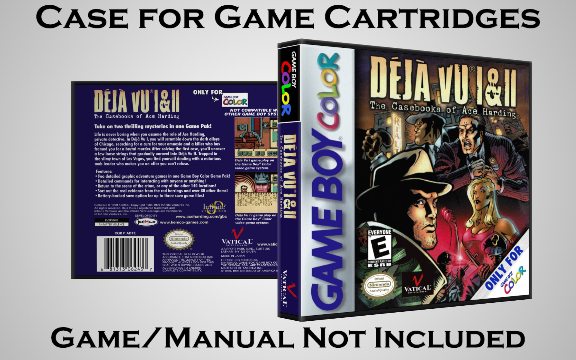 Protective Display Case for Game Boy/Gameboy Color Cartridges - NO GAME/MANUAL - Picture 45 of 249