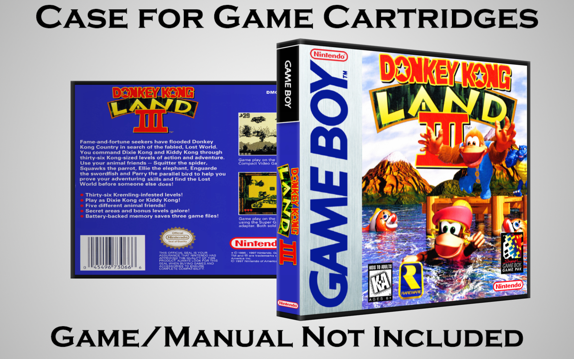 Protective Display Case for Game Boy/Gameboy Color Cartridges - NO GAME/MANUAL - Picture 51 of 249