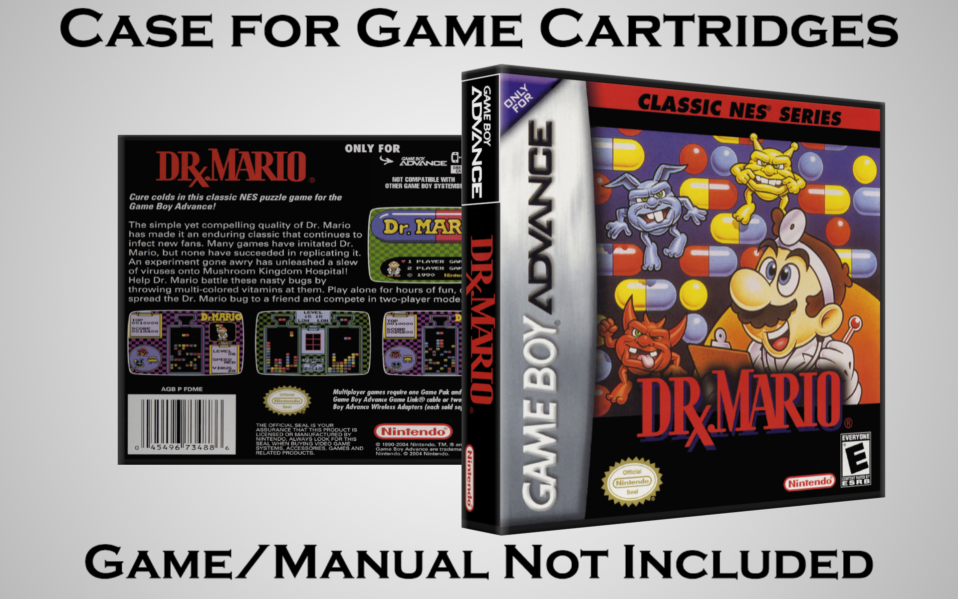 Protective Display Case for Game Boy Advance Cartridges - NO GAME/MANUAL - Picture 46 of 249
