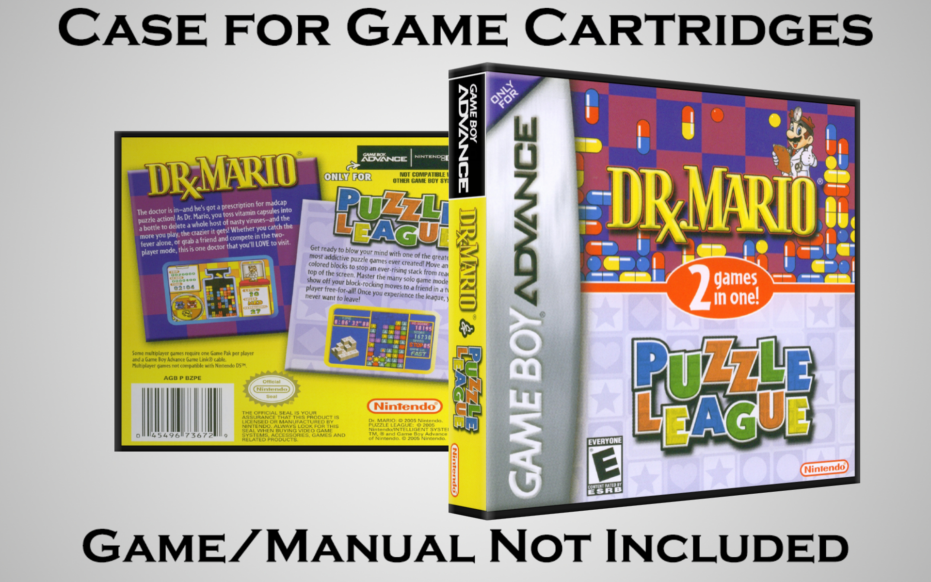 Protective Display Case for Game Boy Advance Cartridges - NO GAME/MANUAL - Picture 47 of 249