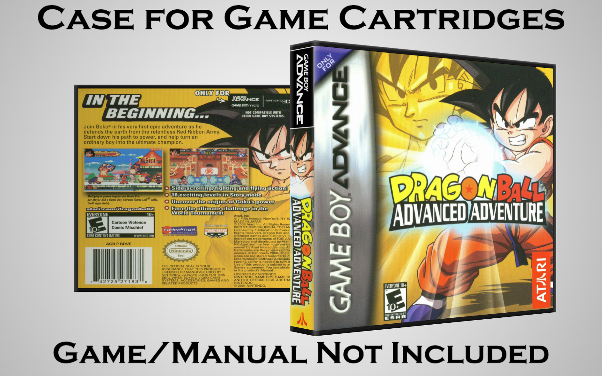 Protective Display Case for Game Boy Advance Cartridges - NO GAME/MANUAL - Picture 55 of 249