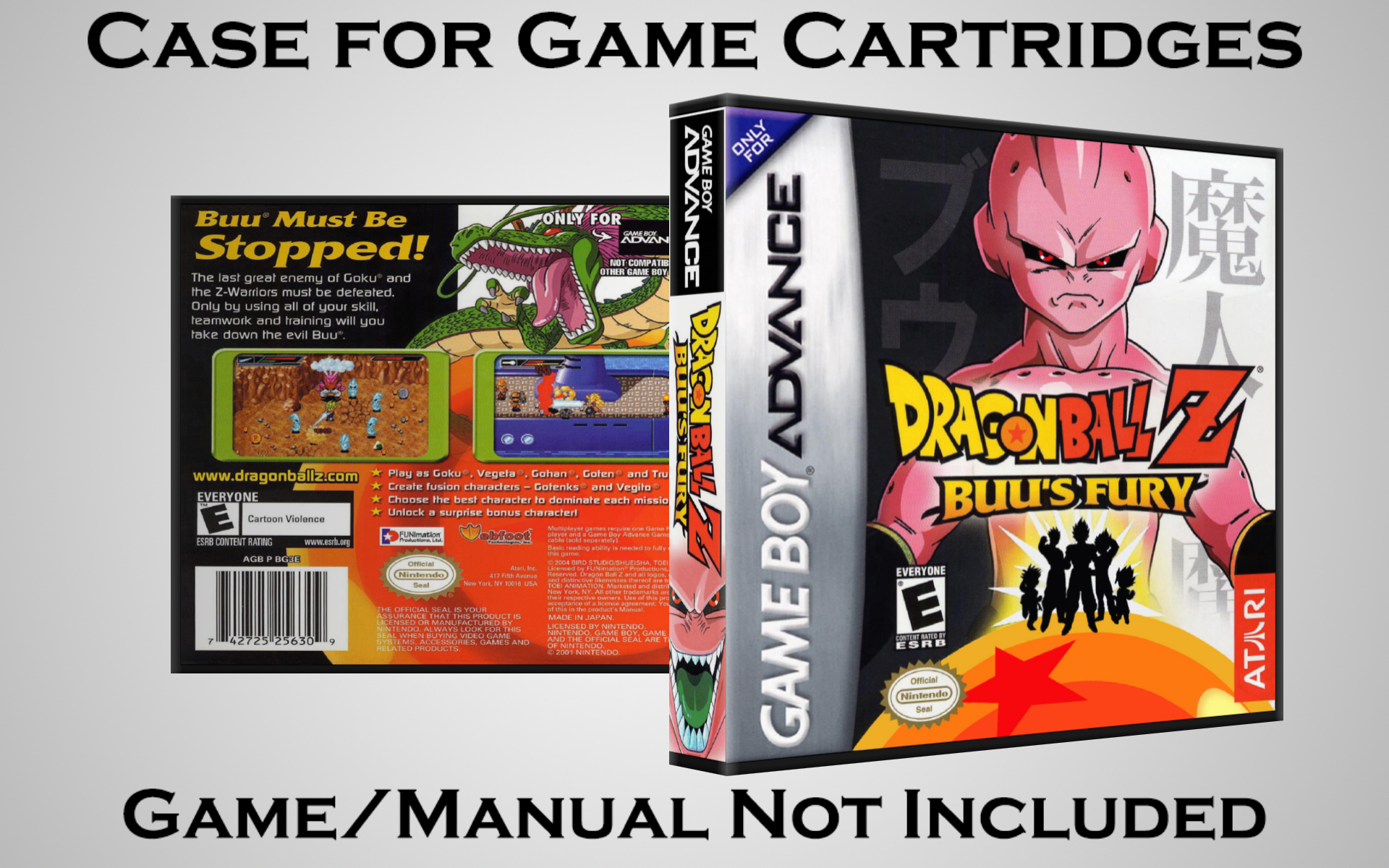 Protective Display Case for Game Boy Advance Cartridges - NO GAME/MANUAL - Picture 49 of 249