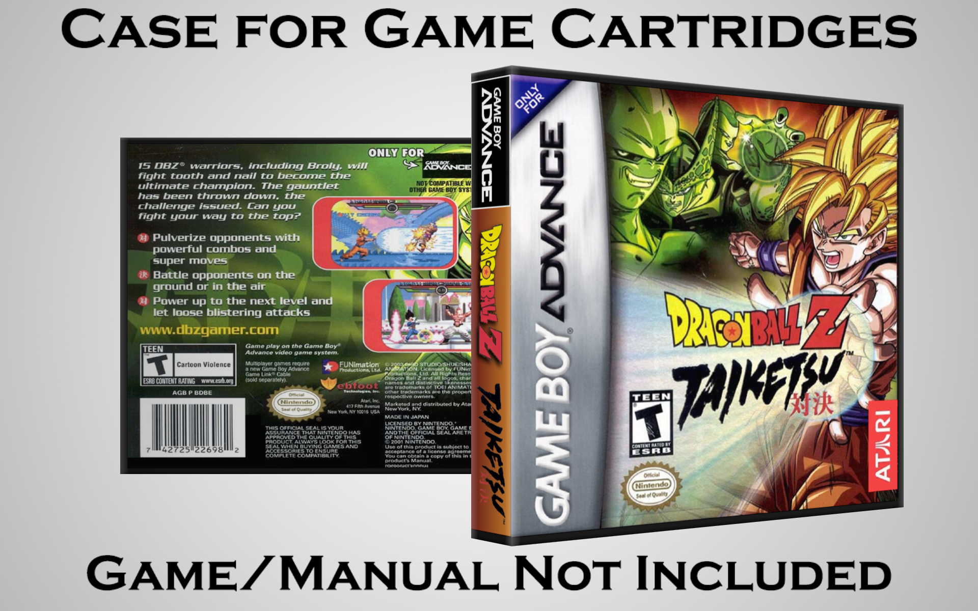 Protective Display Case for Game Boy Advance Cartridges - NO GAME/MANUAL - Picture 54 of 249