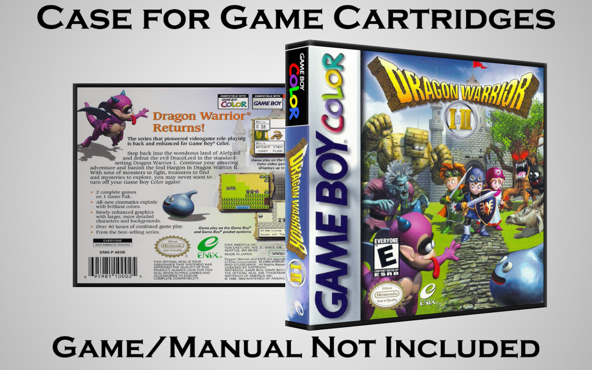 Protective Display Case for Game Boy/Gameboy Color Cartridges - NO GAME/MANUAL - Picture 55 of 249
