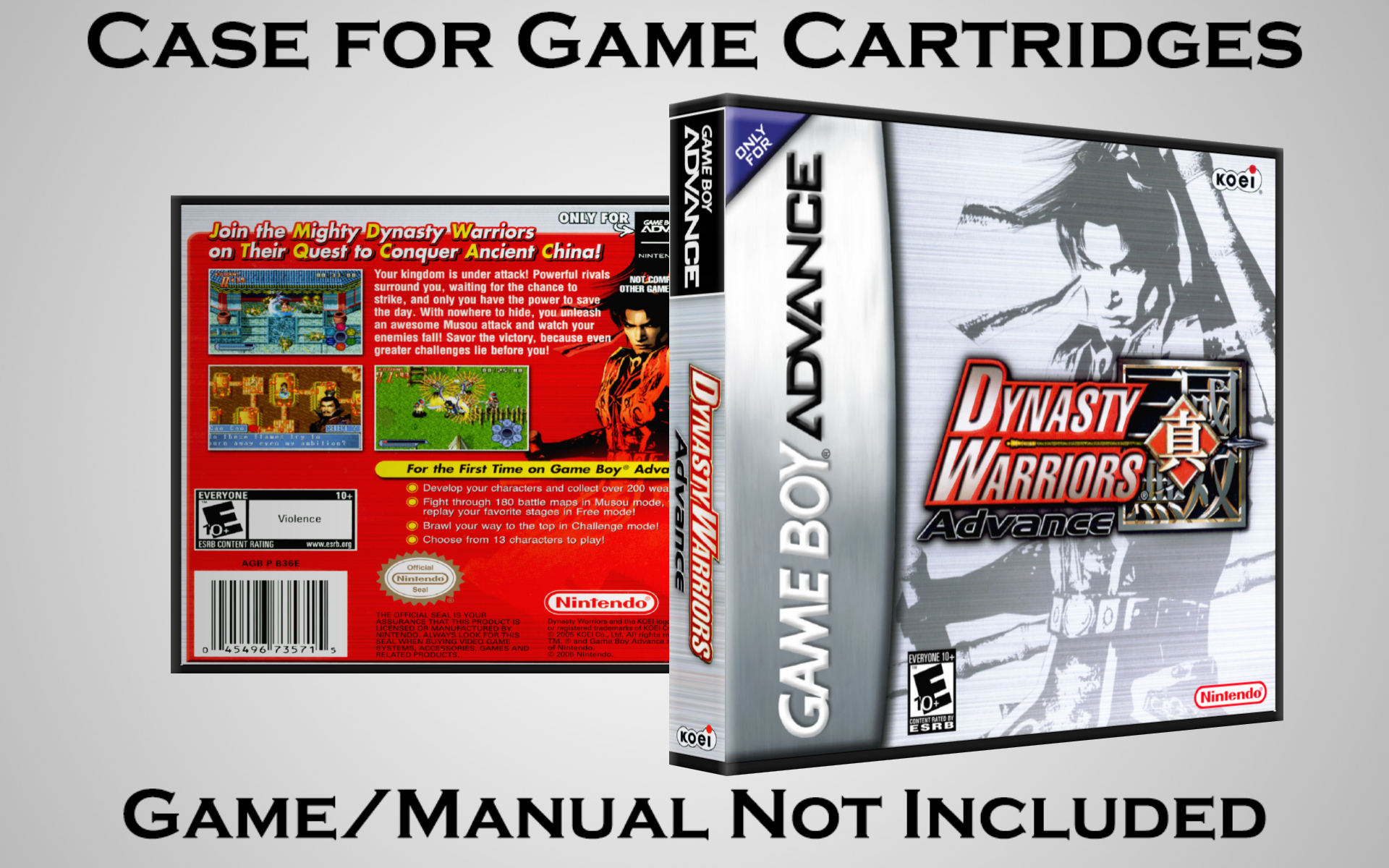 Protective Display Case for Game Boy Advance Cartridges - NO GAME/MANUAL - Picture 59 of 249