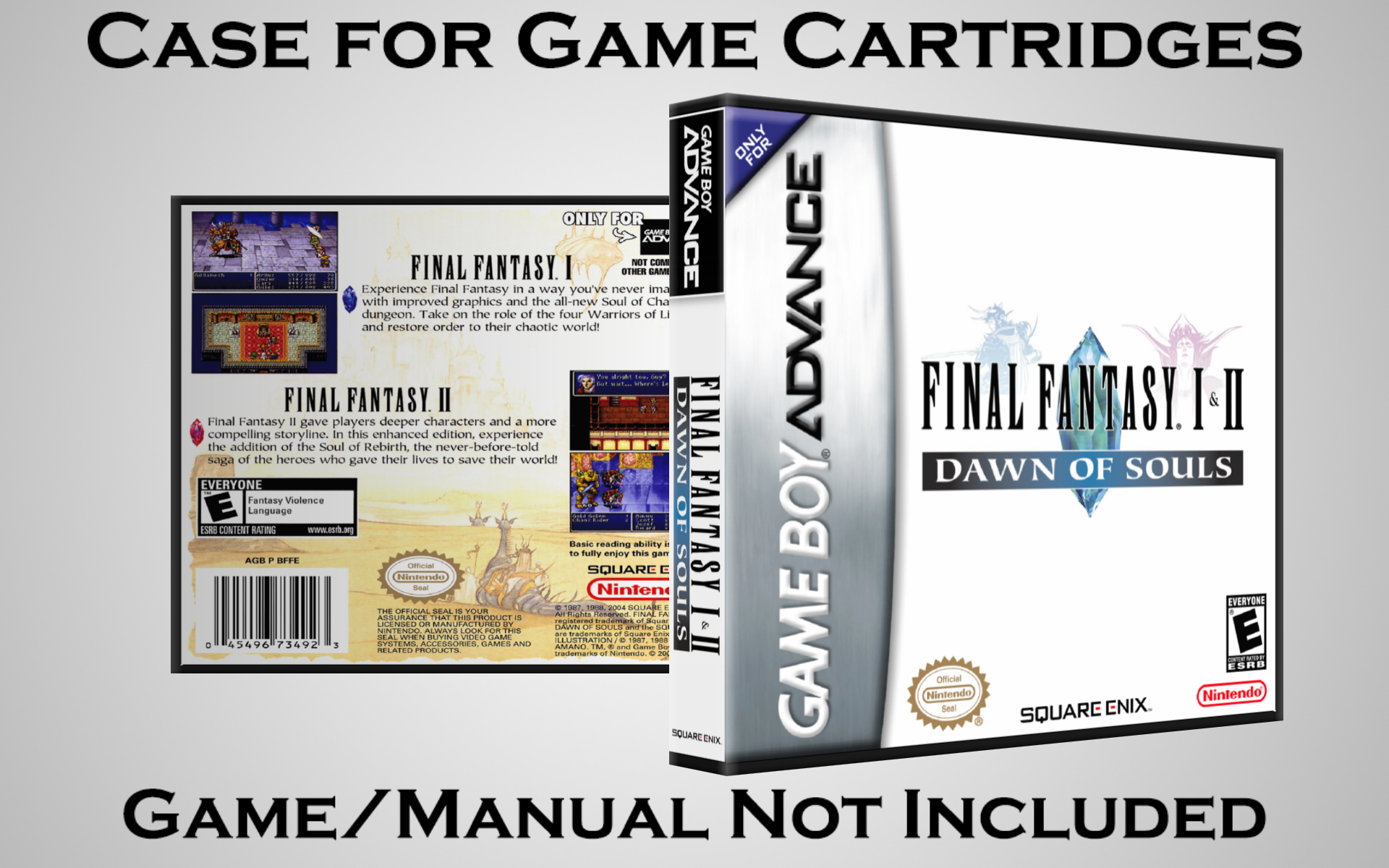 Protective Display Case for Game Boy Advance Cartridges - NO GAME/MANUAL - Picture 65 of 249