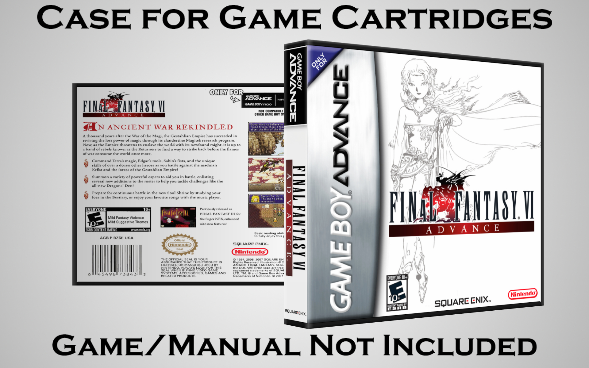 Protective Display Case for Game Boy Advance Cartridges - NO GAME/MANUAL - Picture 69 of 249