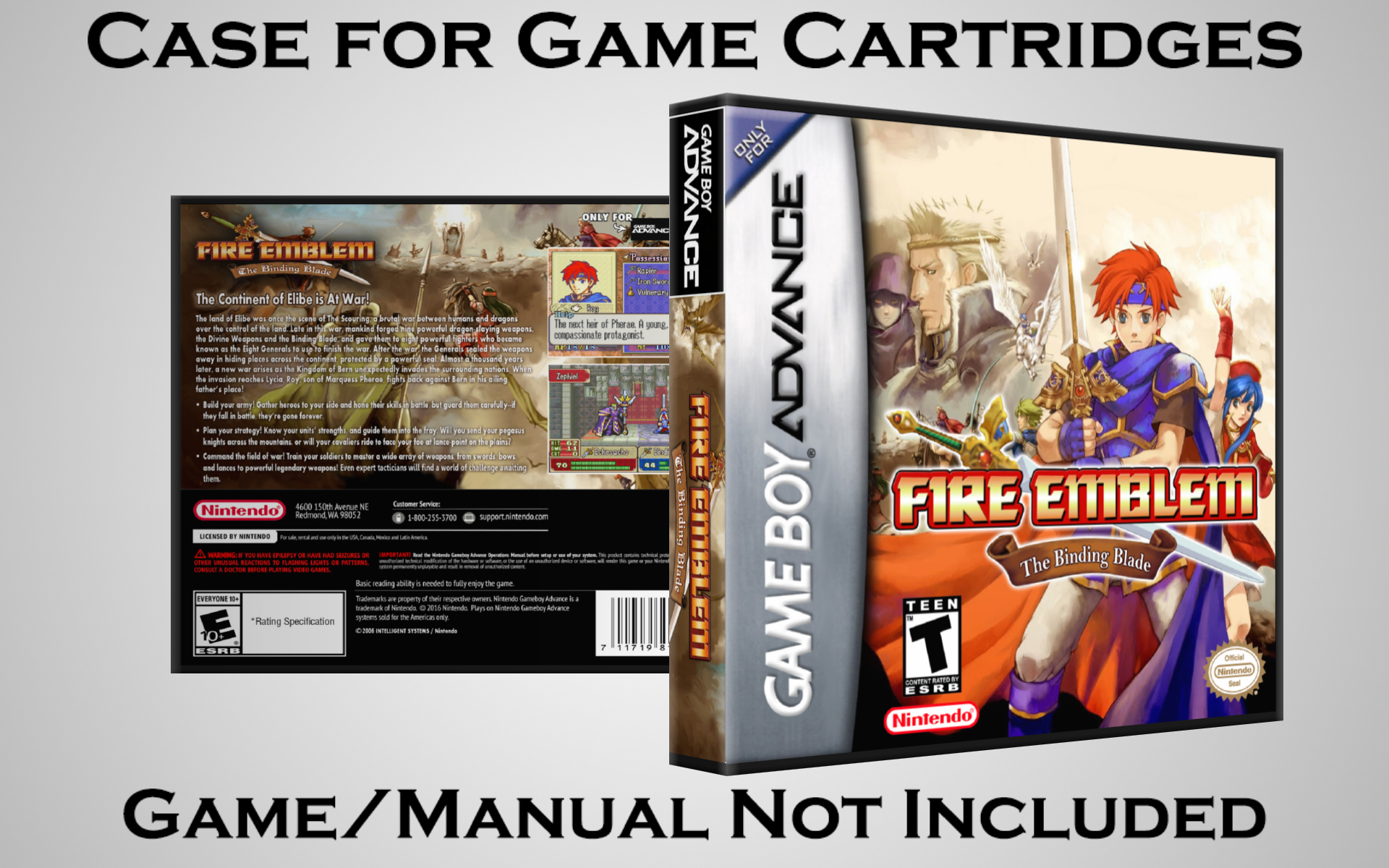 Protective Display Case for Game Boy Advance Cartridges - NO GAME/MANUAL - Picture 71 of 249