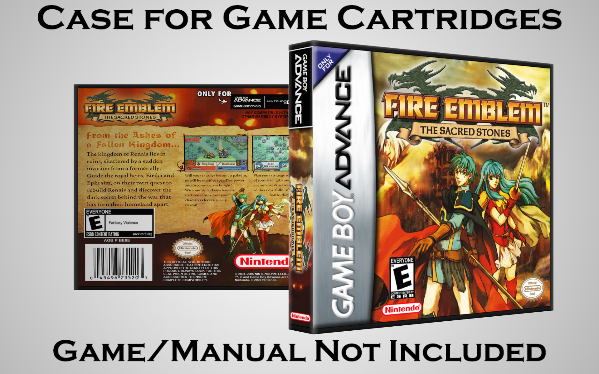 Protective Display Case for Game Boy Advance Cartridges - NO GAME/MANUAL - Picture 72 of 249