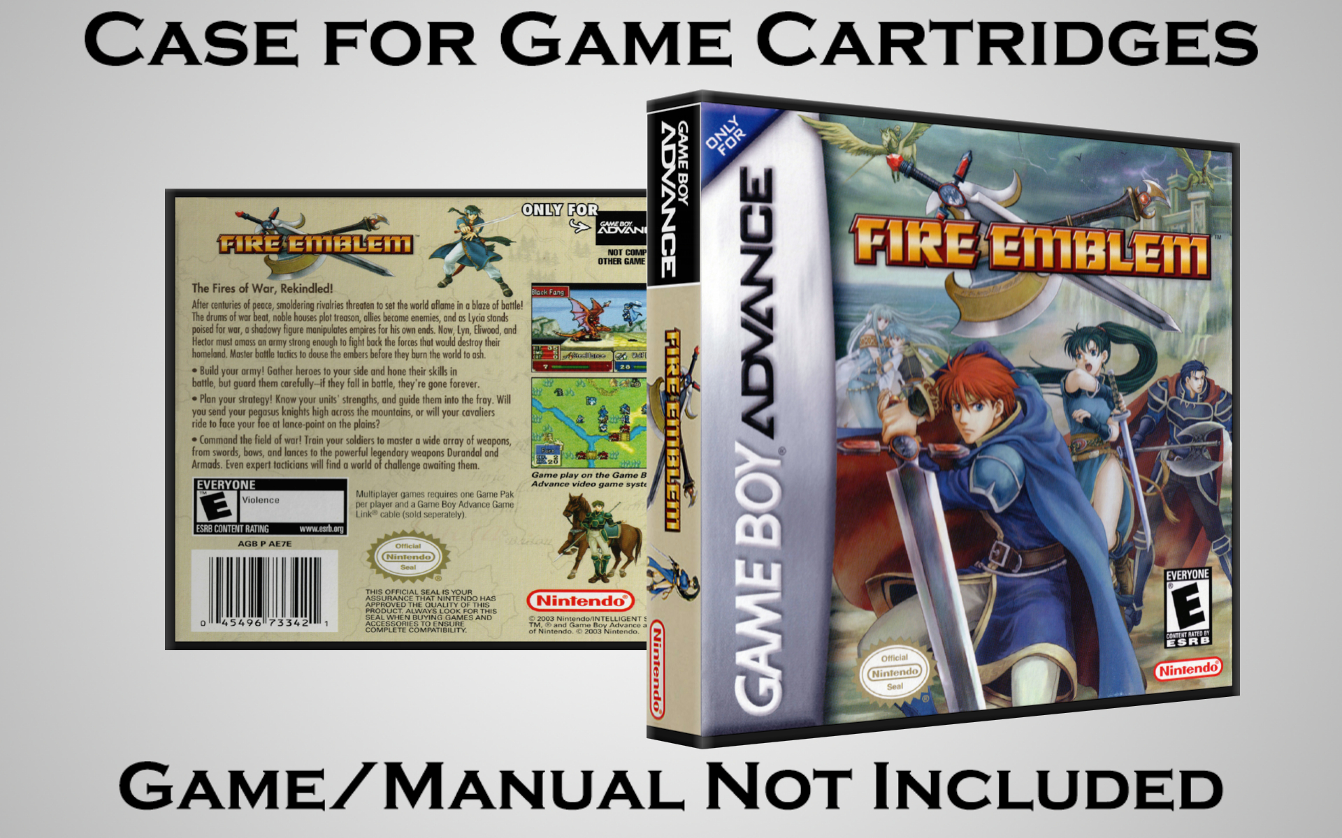 Protective Display Case for Game Boy Advance Cartridges - NO GAME/MANUAL - Picture 70 of 249