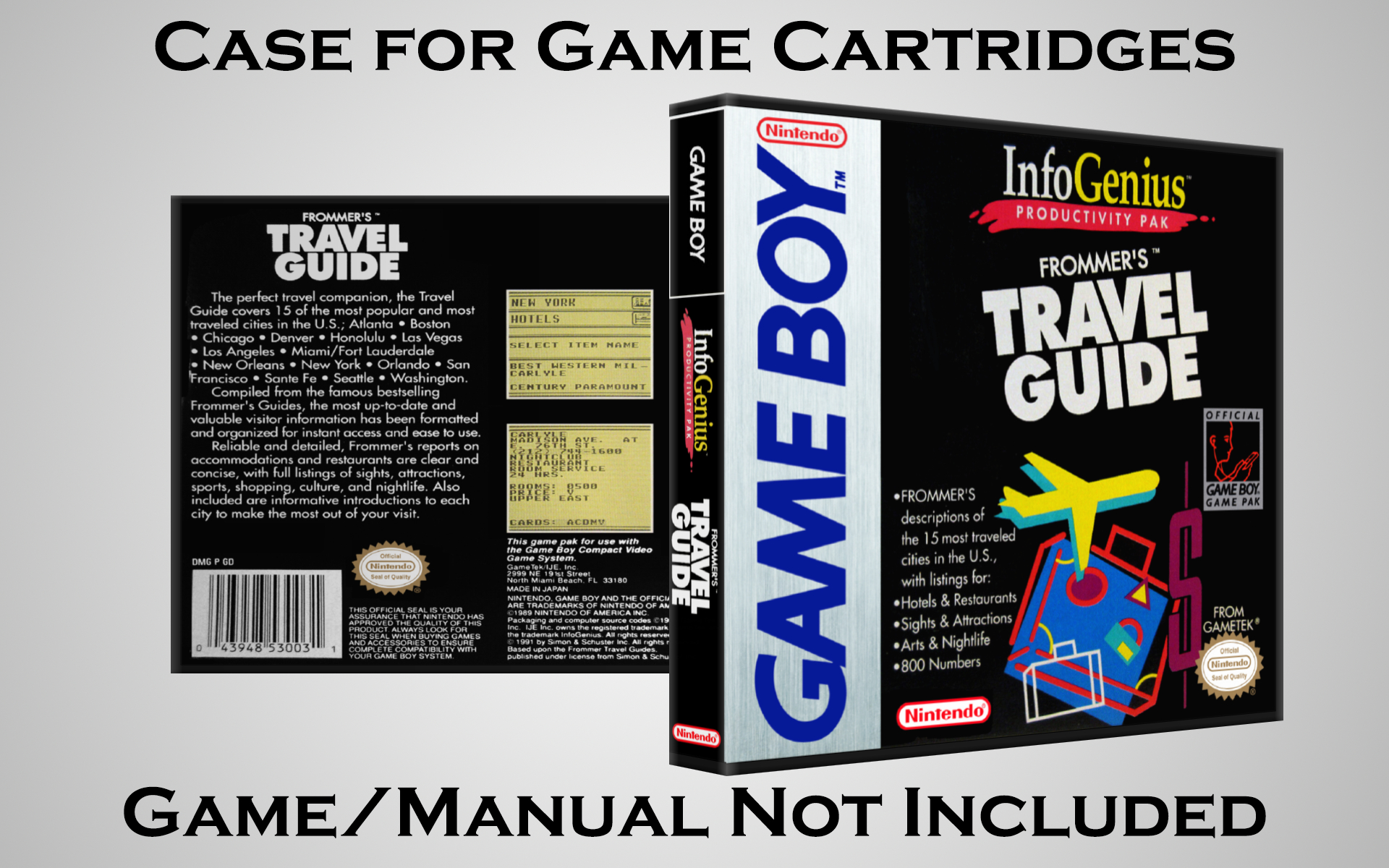 Protective Display Case for Game Boy/Gameboy Color Cartridges - NO GAME/MANUAL - Picture 72 of 249