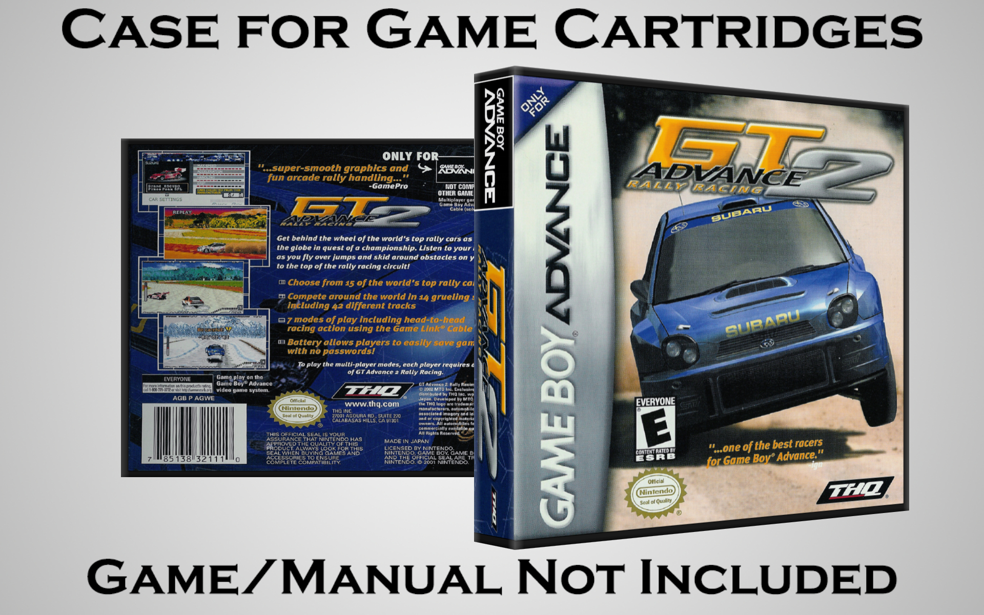 Protective Display Case for Game Boy Advance Cartridges - NO GAME/MANUAL - Picture 81 of 249