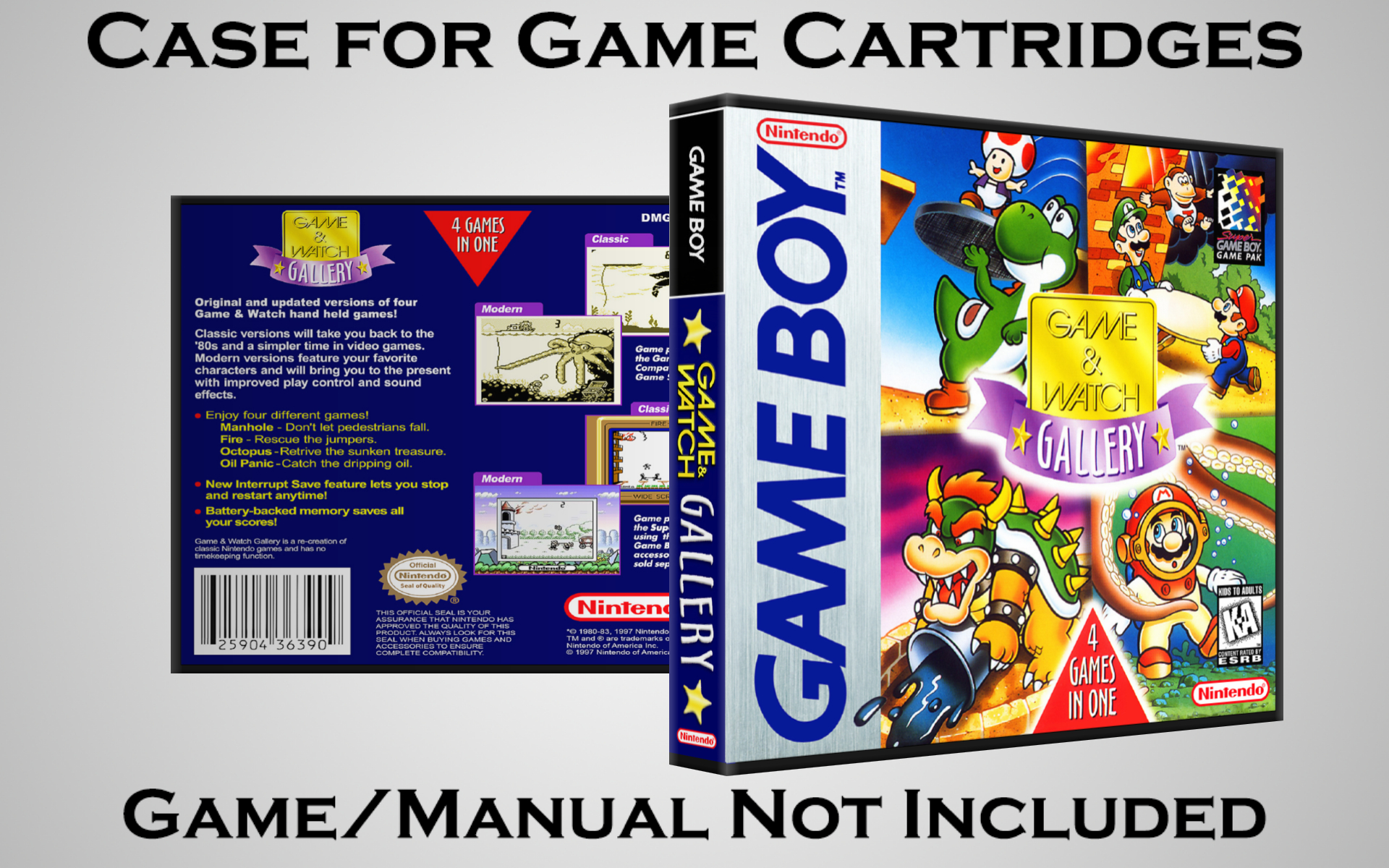 Protective Display Case for Game Boy/Gameboy Color Cartridges - NO GAME/MANUAL - Picture 73 of 249