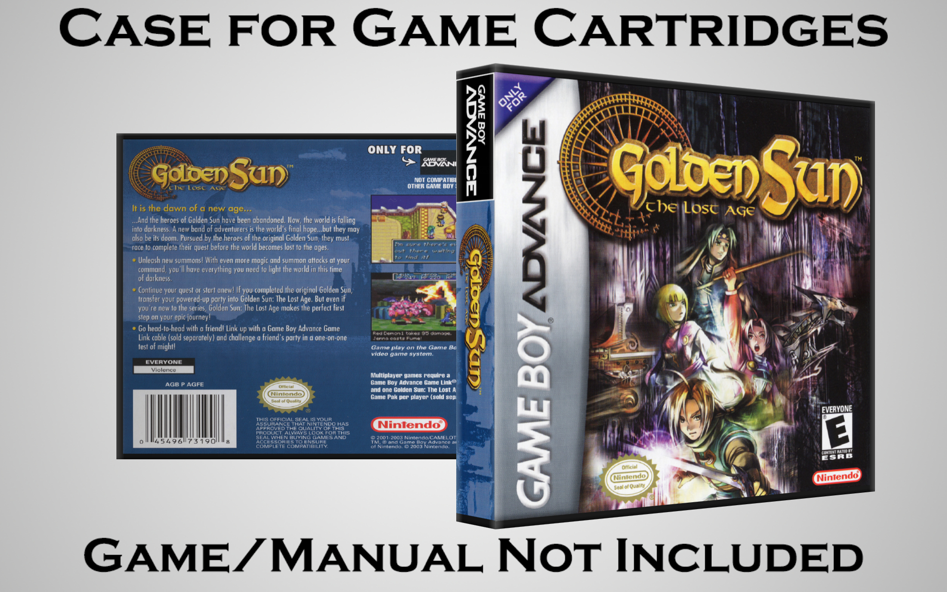 Protective Display Case for Game Boy Advance Cartridges - NO GAME/MANUAL - Picture 78 of 249