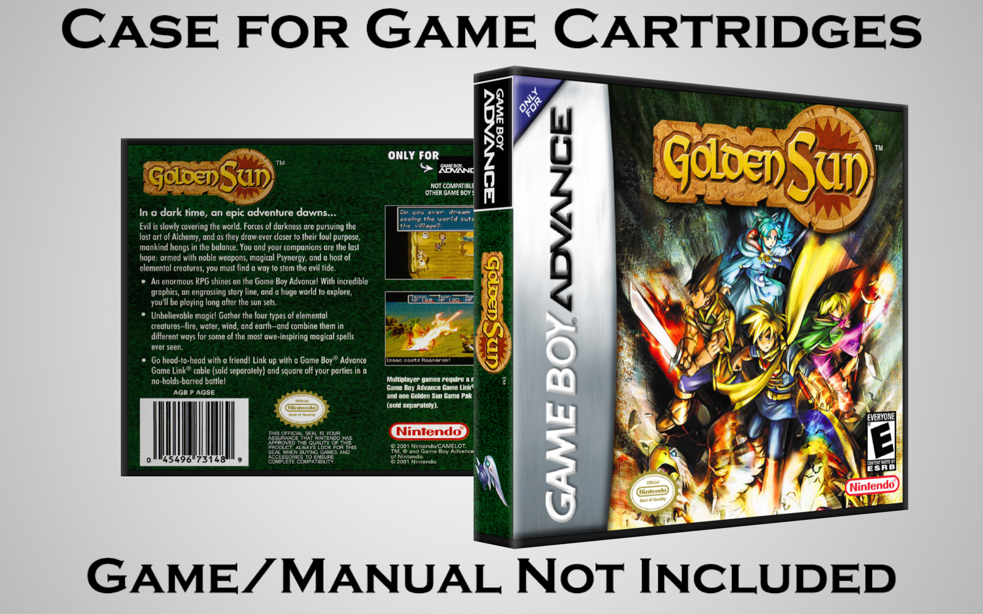 Protective Display Case for Game Boy Advance Cartridges - NO GAME/MANUAL - Picture 77 of 249