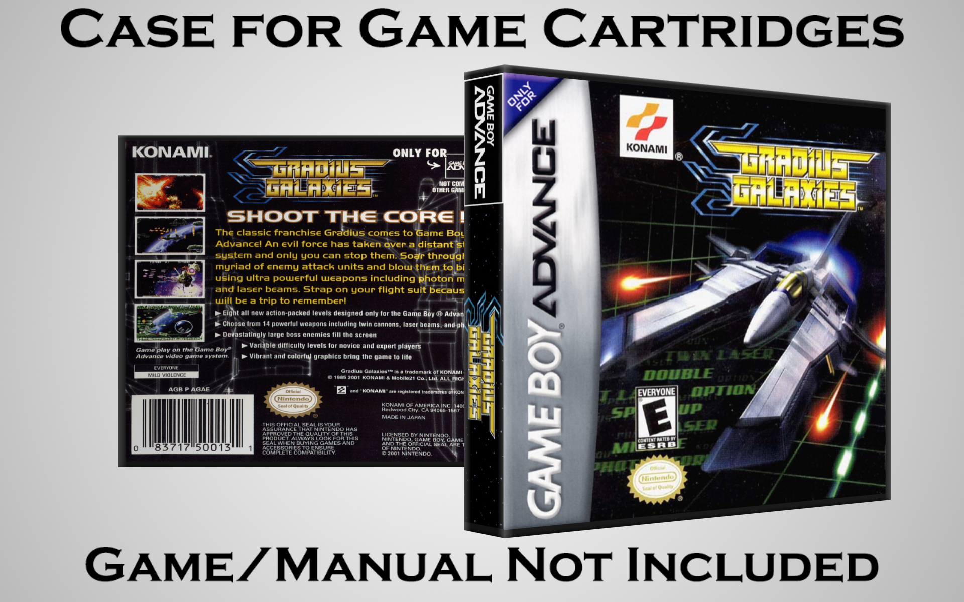Protective Display Case for Game Boy Advance Cartridges - NO GAME/MANUAL - Picture 79 of 249