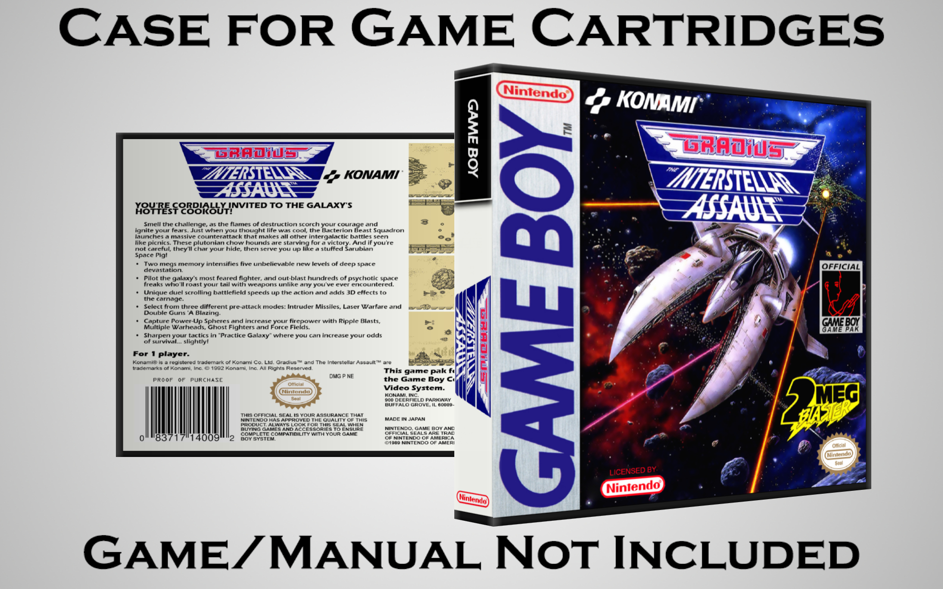 Protective Display Case for Game Boy/Gameboy Color Cartridges - NO GAME/MANUAL - Picture 81 of 249