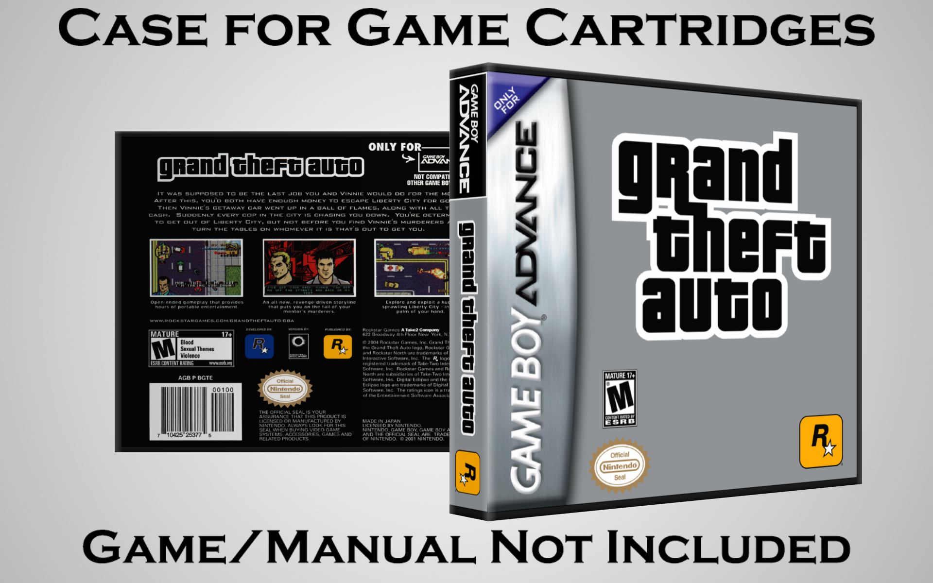 Protective Display Case for Game Boy Advance Cartridges - NO GAME/MANUAL - Picture 80 of 249