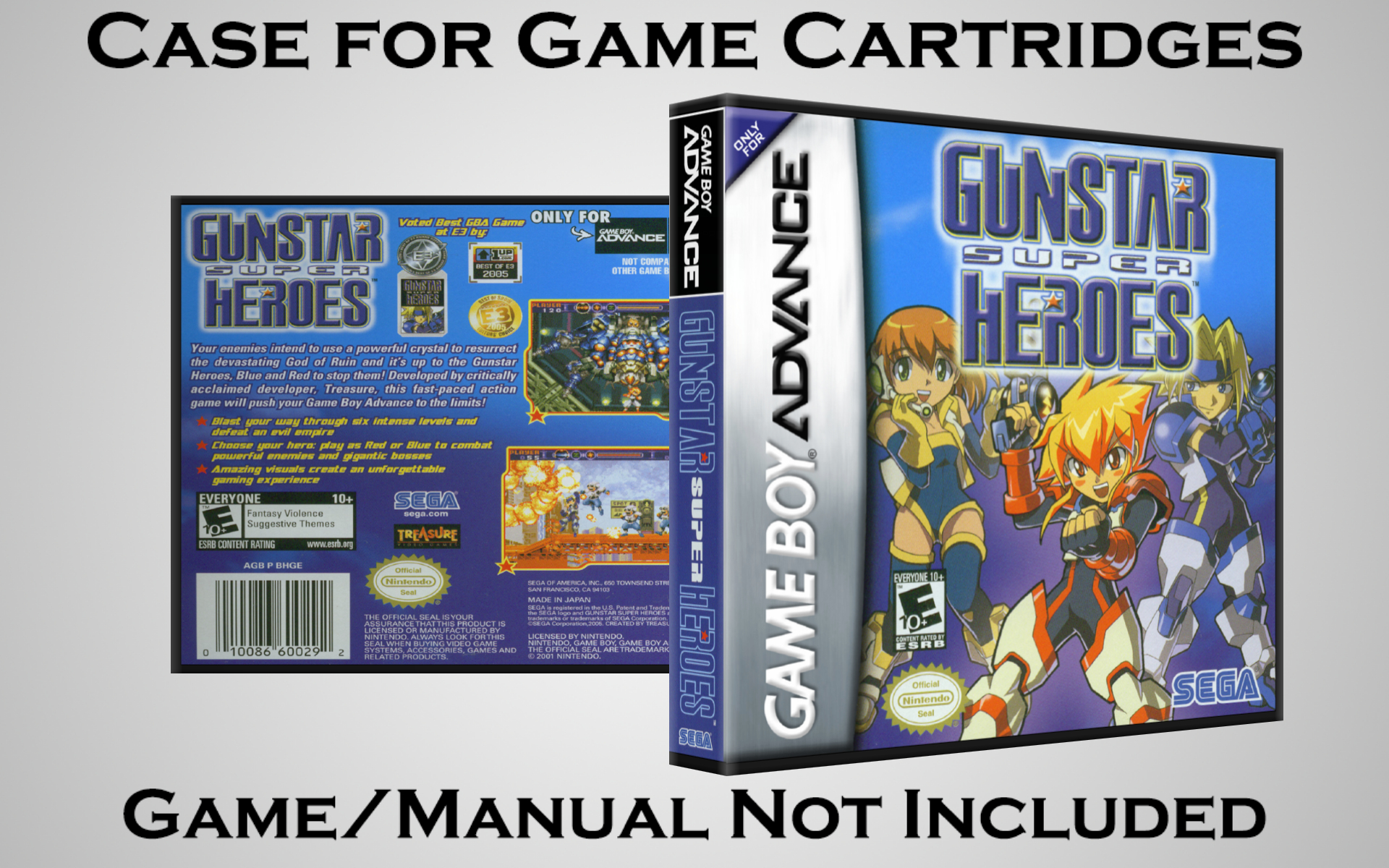 Protective Display Case for Game Boy Advance Cartridges - NO GAME/MANUAL - Picture 83 of 249