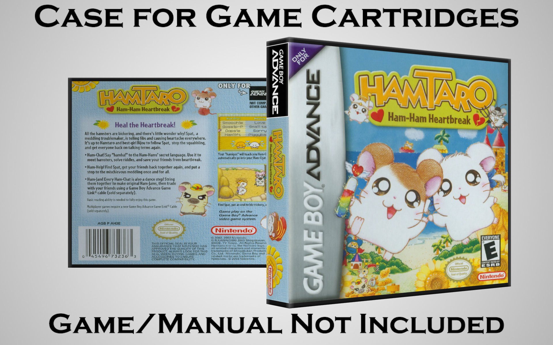 Protective Display Case for Game Boy Advance Cartridges - NO GAME/MANUAL - Picture 84 of 249