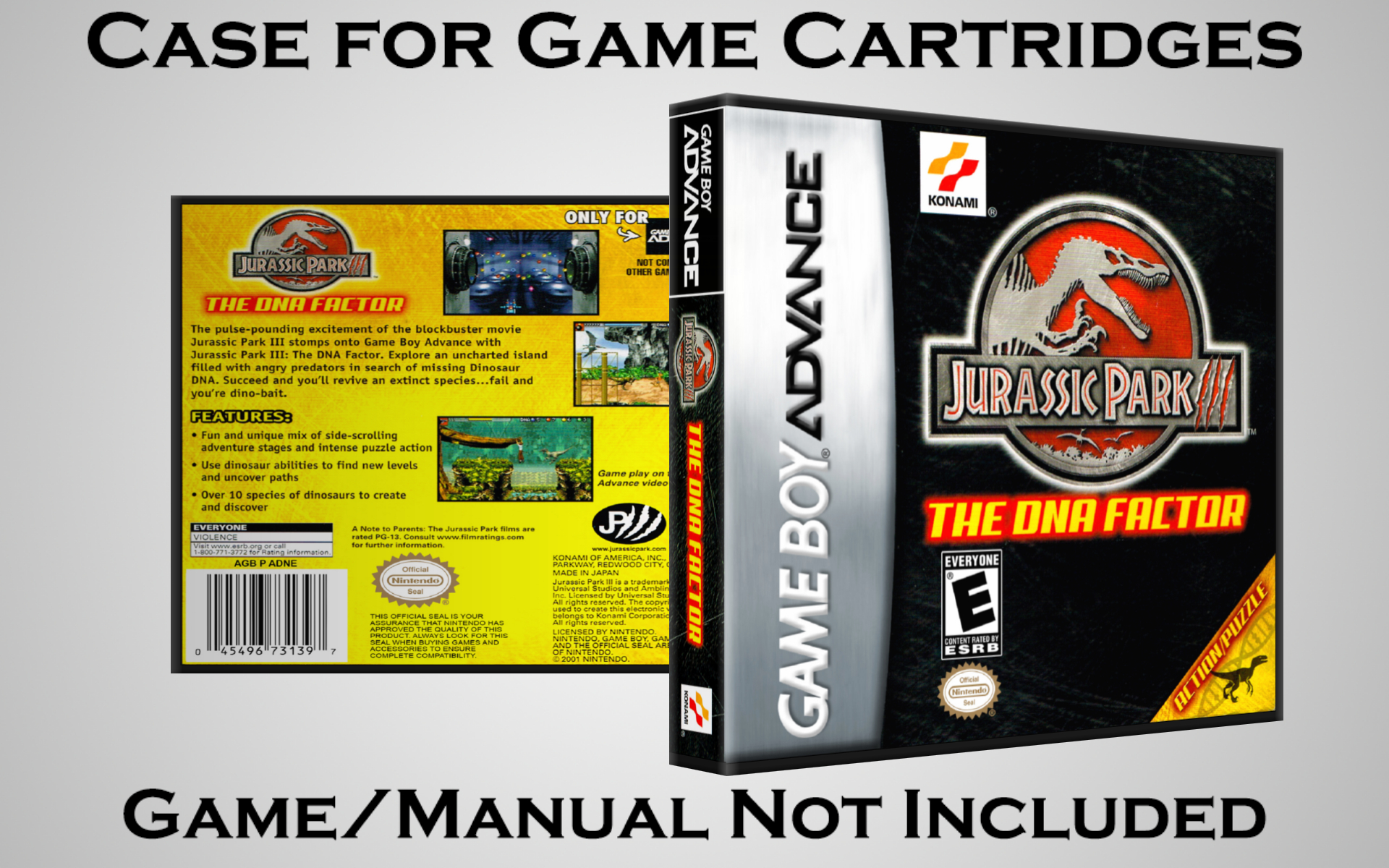 Protective Display Case for Game Boy Advance Cartridges - NO GAME/MANUAL - Picture 91 of 249