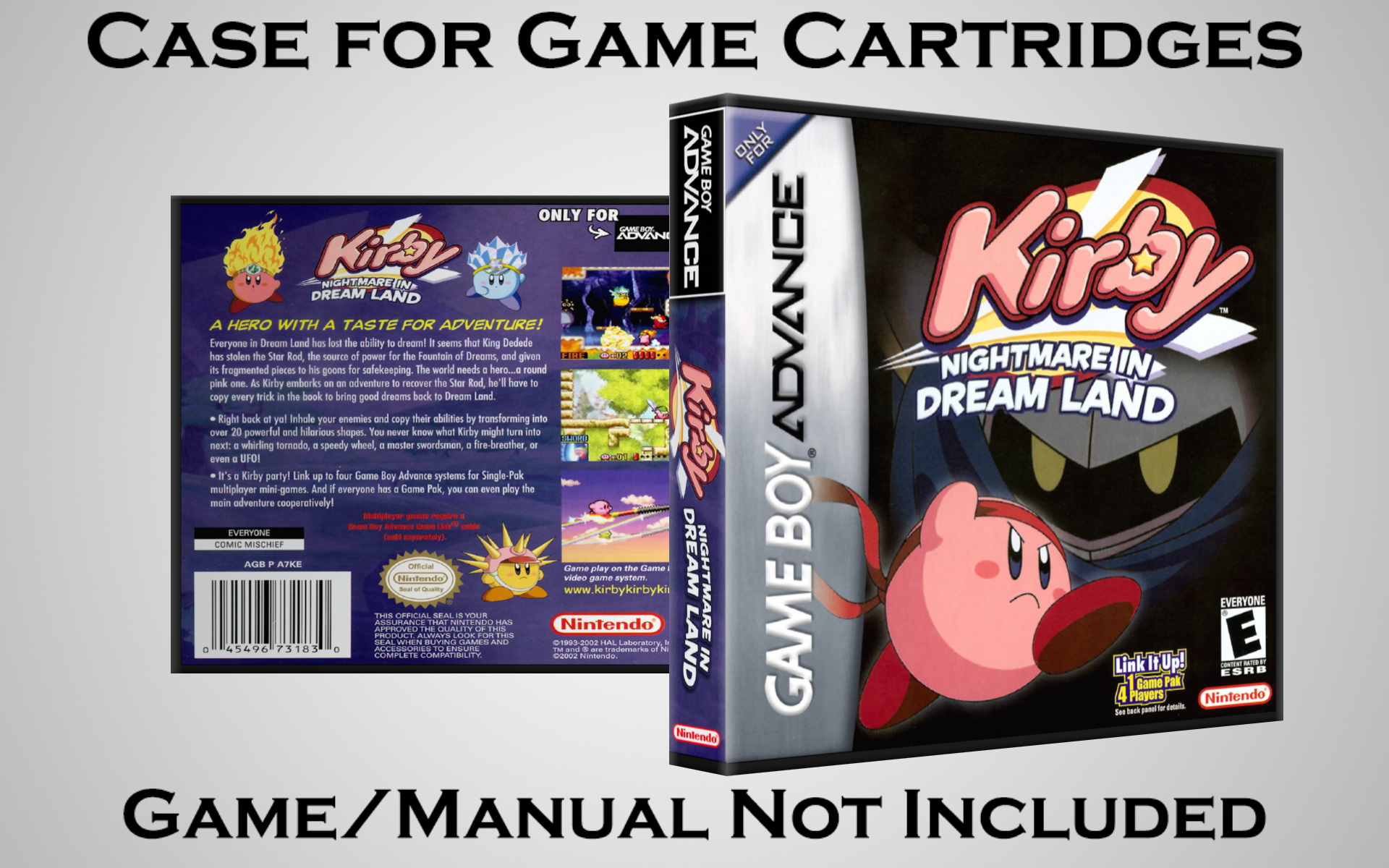 Protective Display Case for Game Boy Advance Cartridges - NO GAME/MANUAL - Picture 94 of 249