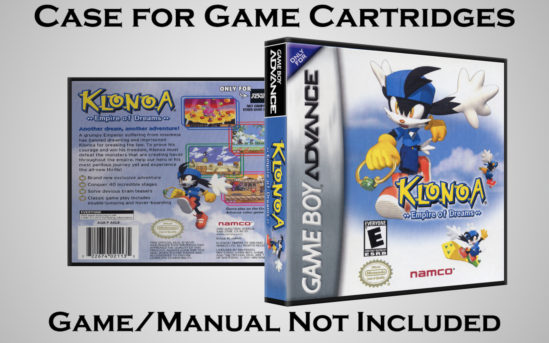 Protective Display Case for Game Boy Advance Cartridges - NO GAME/MANUAL - Picture 96 of 249