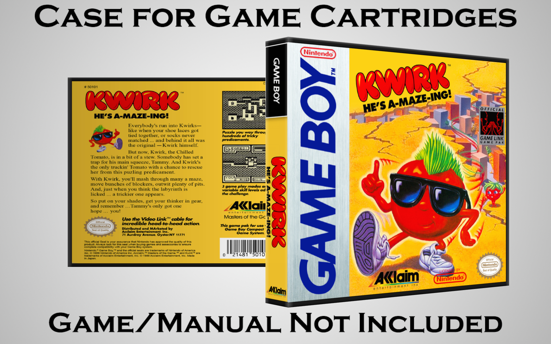 Protective Display Case for Game Boy/Gameboy Color Cartridges - NO GAME/MANUAL - Picture 100 of 249