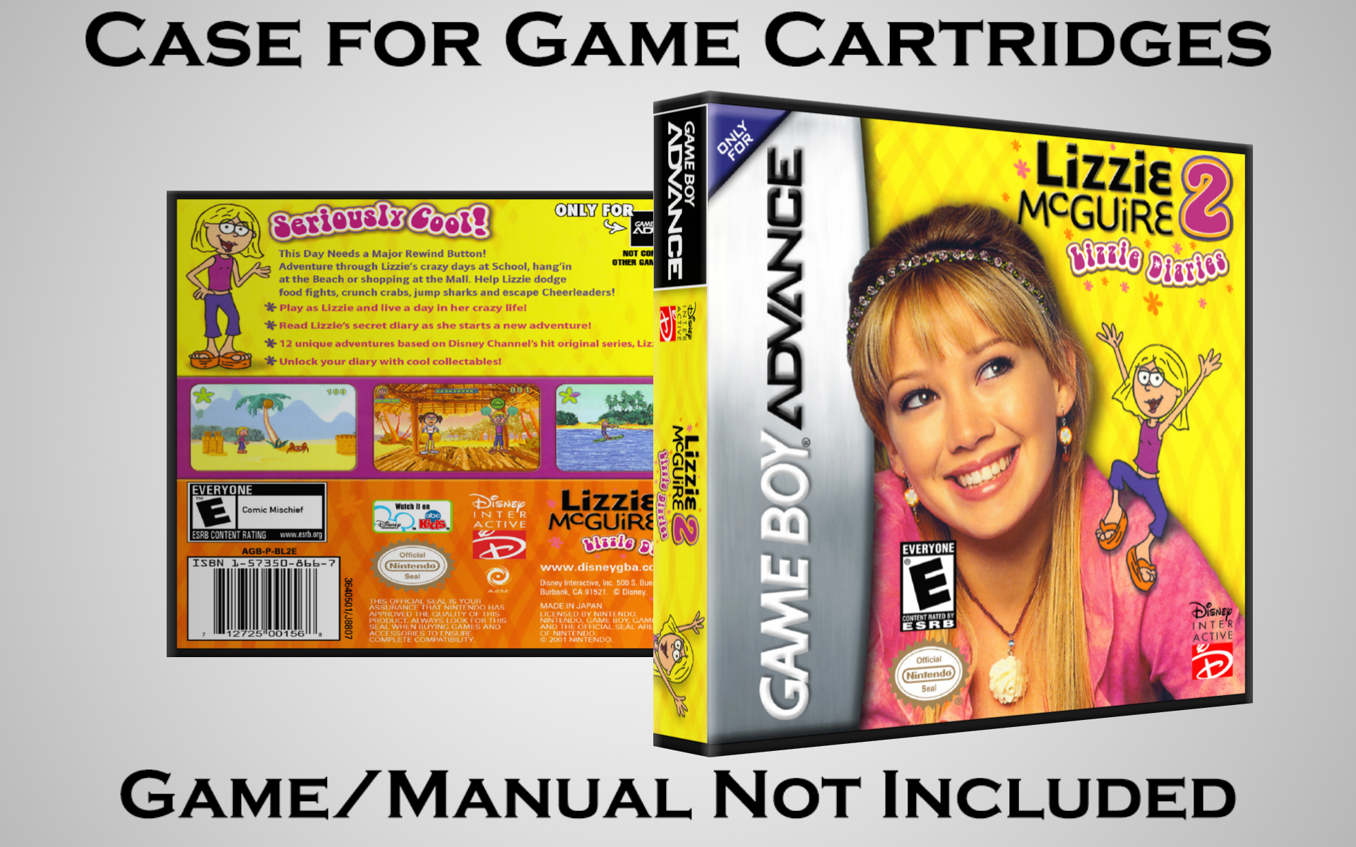 Protective Display Case for Game Boy Advance Cartridges - NO GAME/MANUAL - Picture 106 of 249