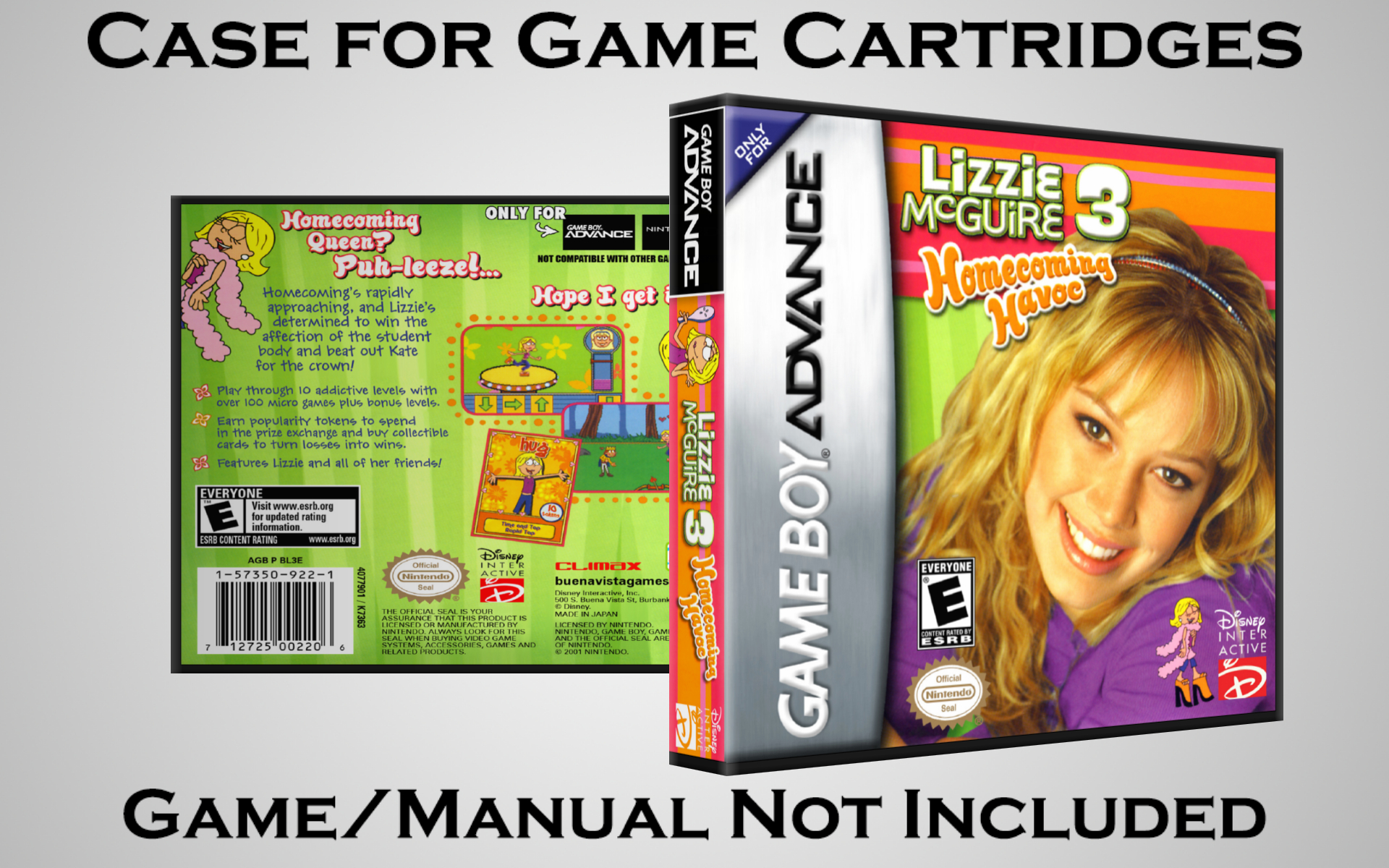 Protective Display Case for Game Boy Advance Cartridges - NO GAME/MANUAL - Picture 107 of 249