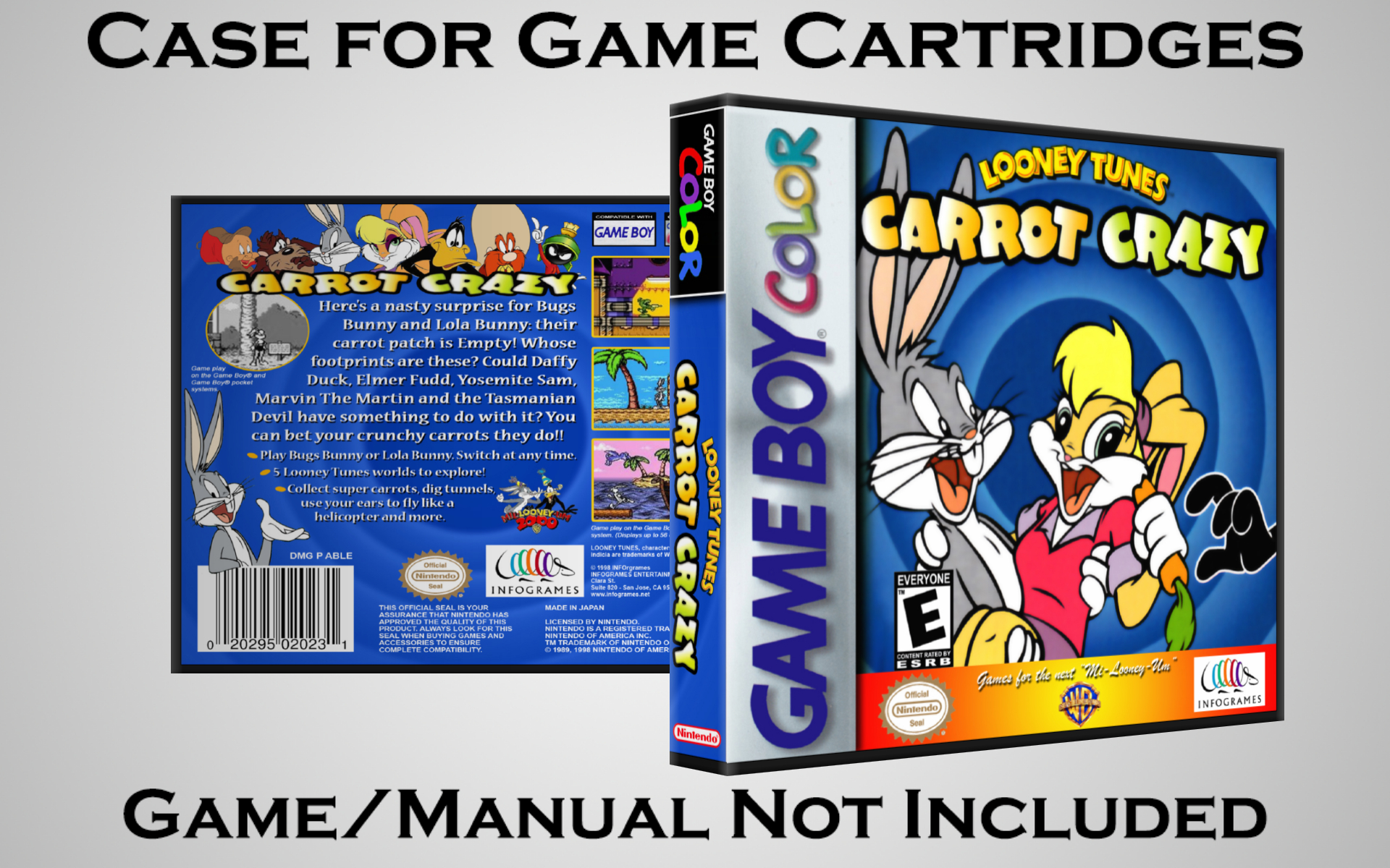 Protective Display Case for Game Boy/Gameboy Color Cartridges - NO GAME/MANUAL - Picture 109 of 249