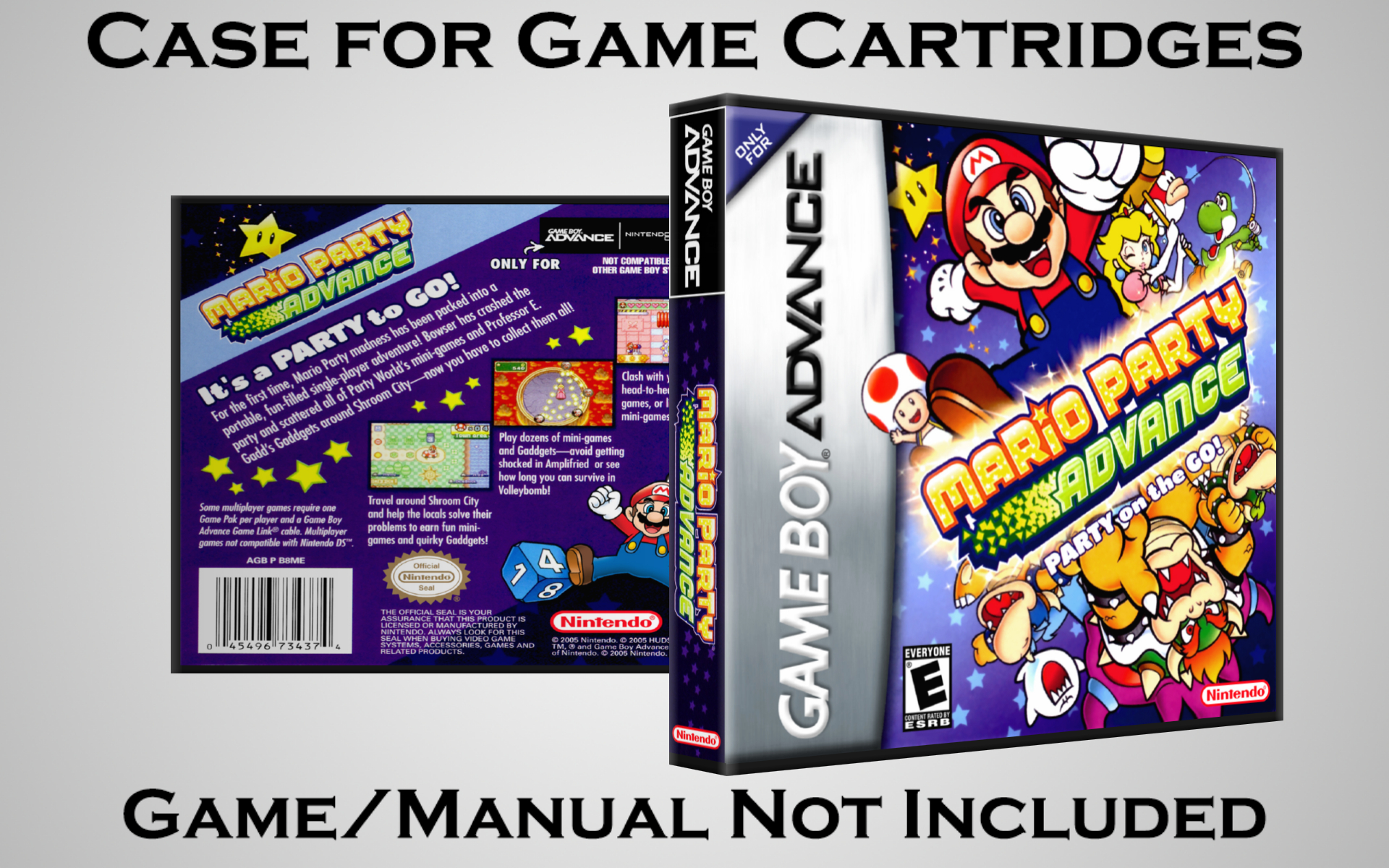 Protective Display Case for Game Boy Advance Cartridges - NO GAME/MANUAL - Picture 117 of 249