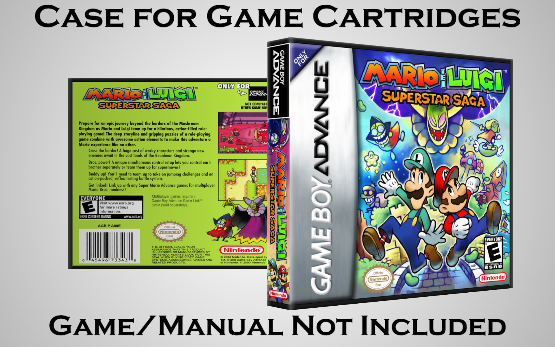 Protective Display Case for Game Boy Advance Cartridges - NO GAME/MANUAL - Picture 114 of 249