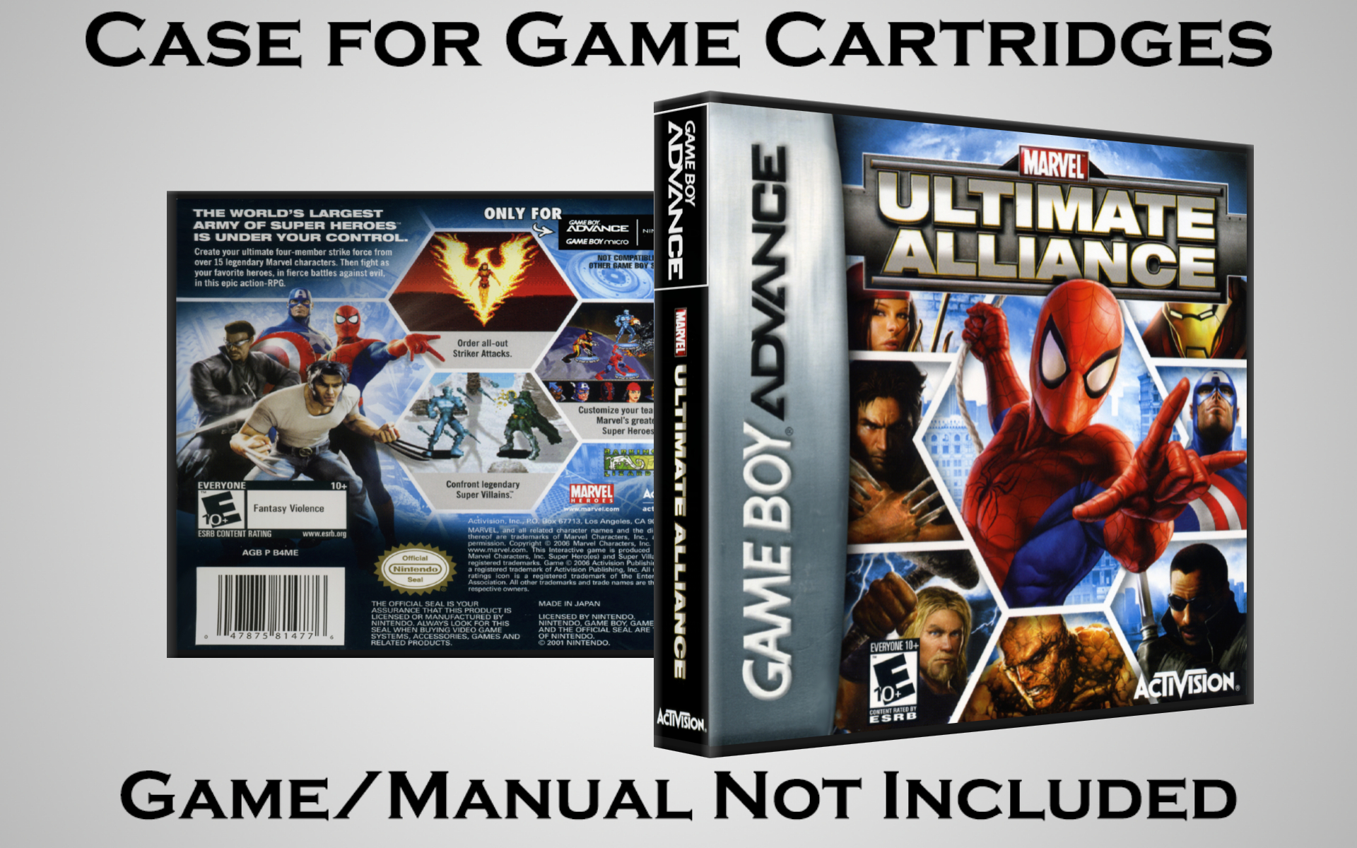 Protective Display Case for Game Boy Advance Cartridges - NO GAME/MANUAL - Picture 121 of 249