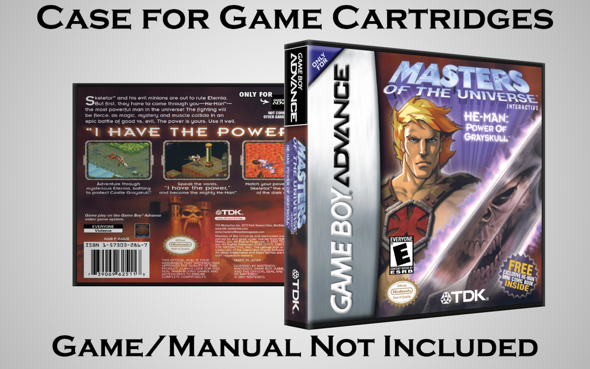Protective Display Case for Game Boy Advance Cartridges - NO GAME/MANUAL - Picture 122 of 249